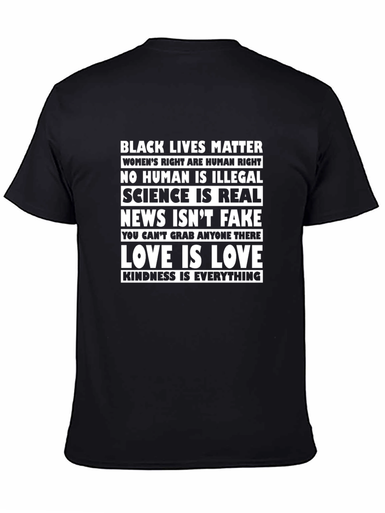 Statement T-Shirt: Black Lives Matter Love is Love