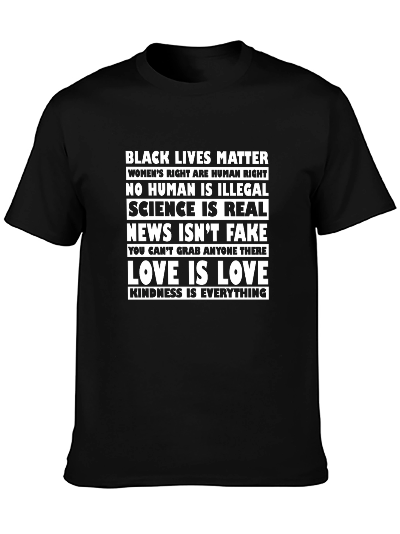 Statement T-Shirt: Black Lives Matter Love is Love