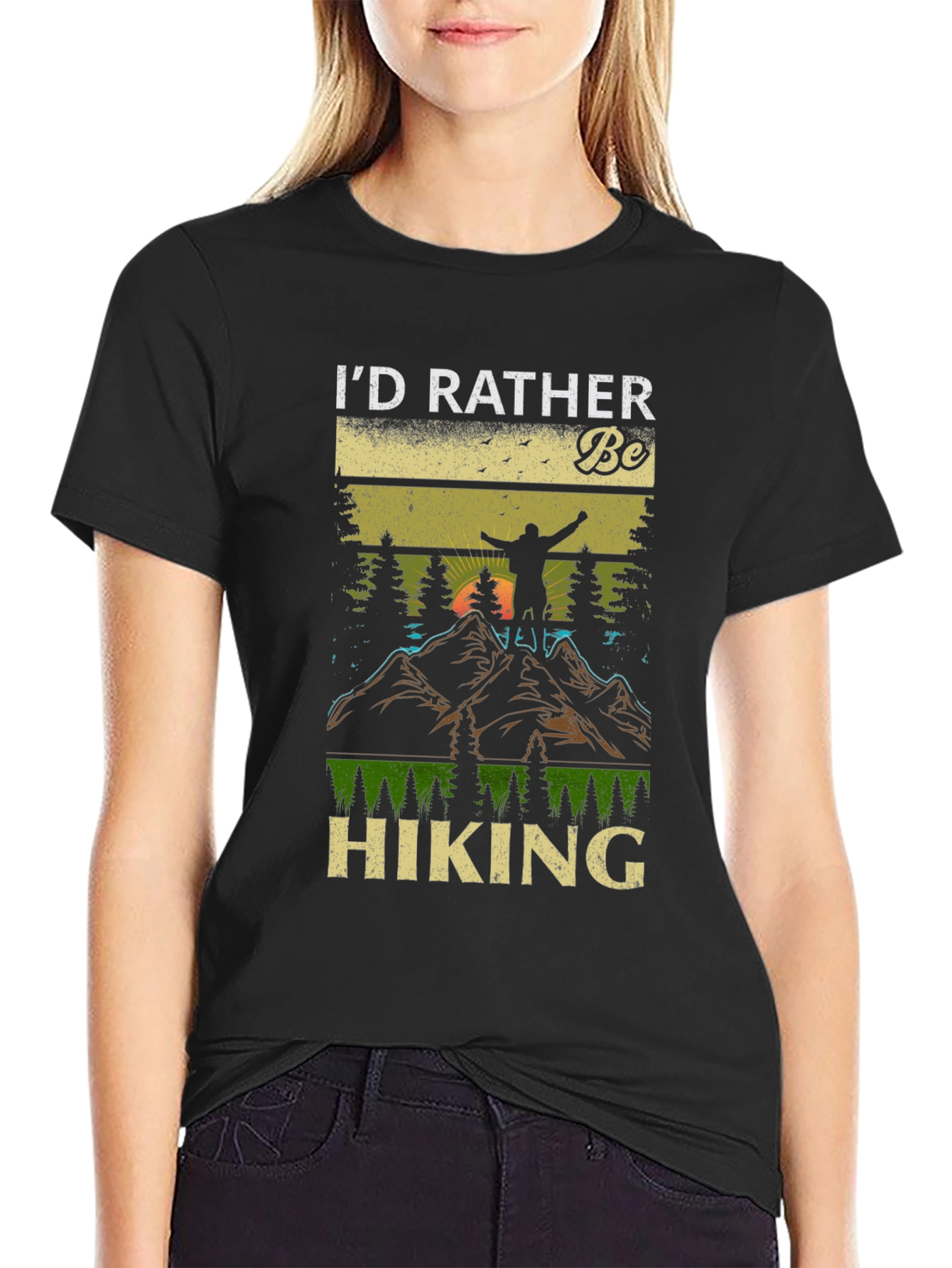 Id Rather Be Hiking T-Shirt - Nature Lover Tee