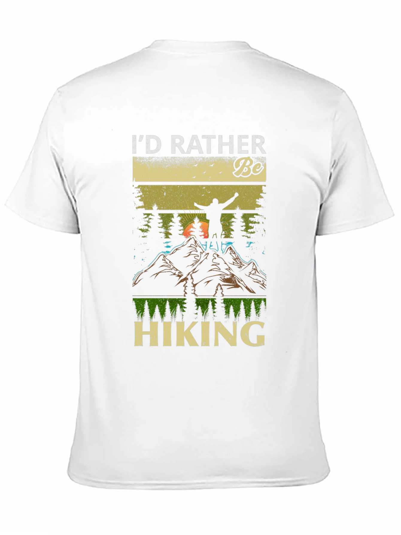 Id Rather Be Hiking T-Shirt - Nature Lover Tee