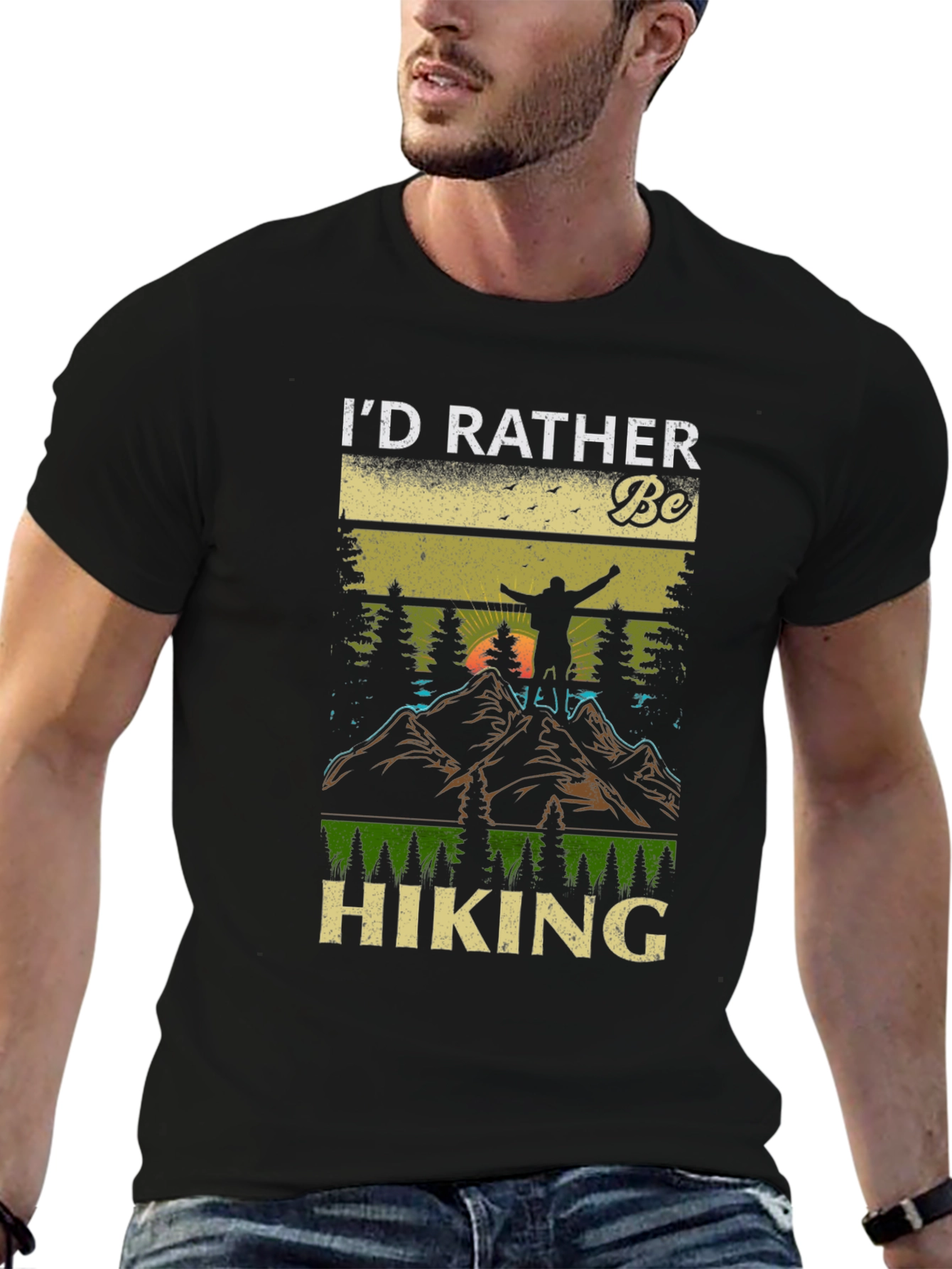 Id Rather Be Hiking T-Shirt - Nature Lover Tee