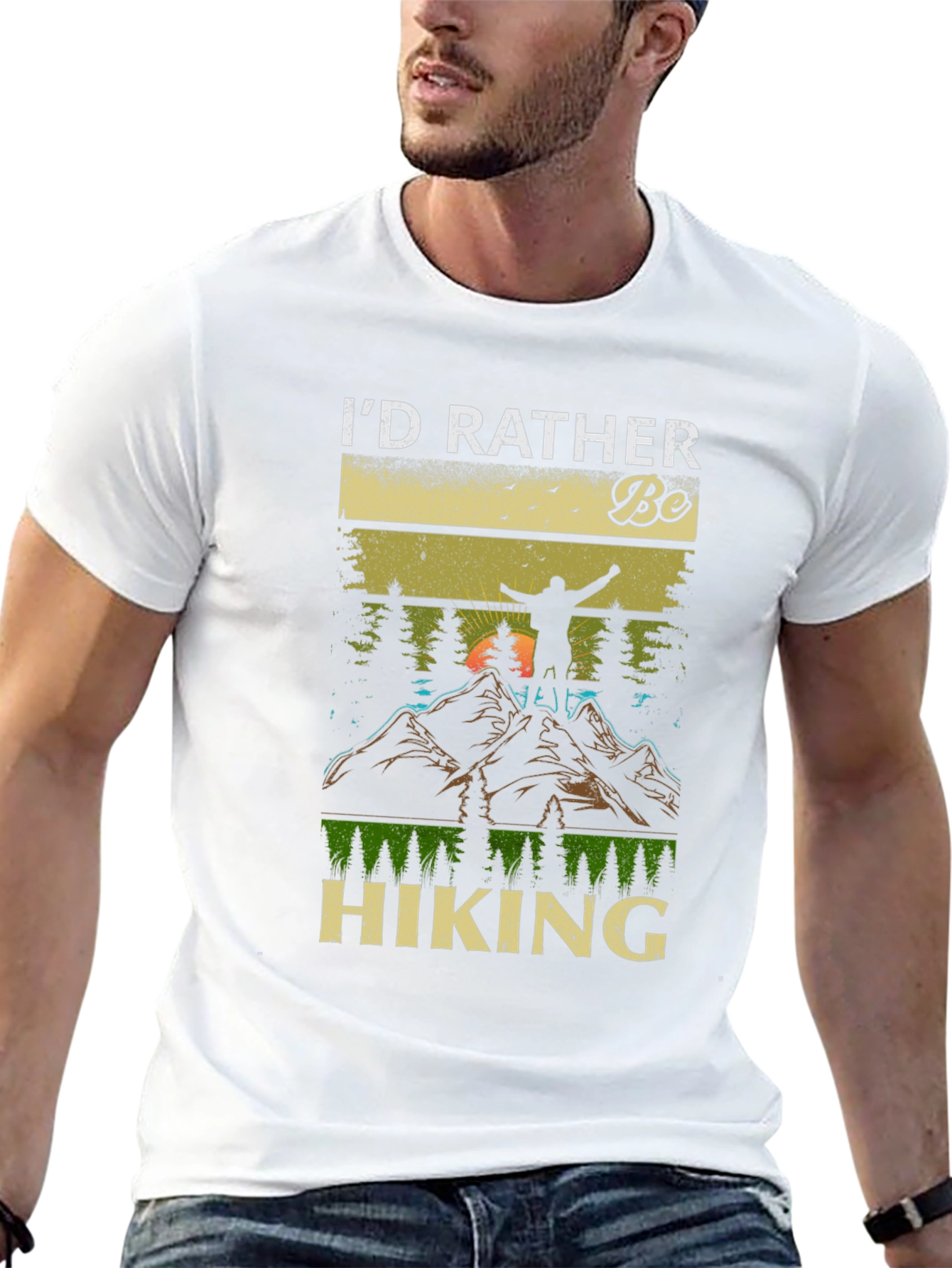 Id Rather Be Hiking T-Shirt - Nature Lover Tee