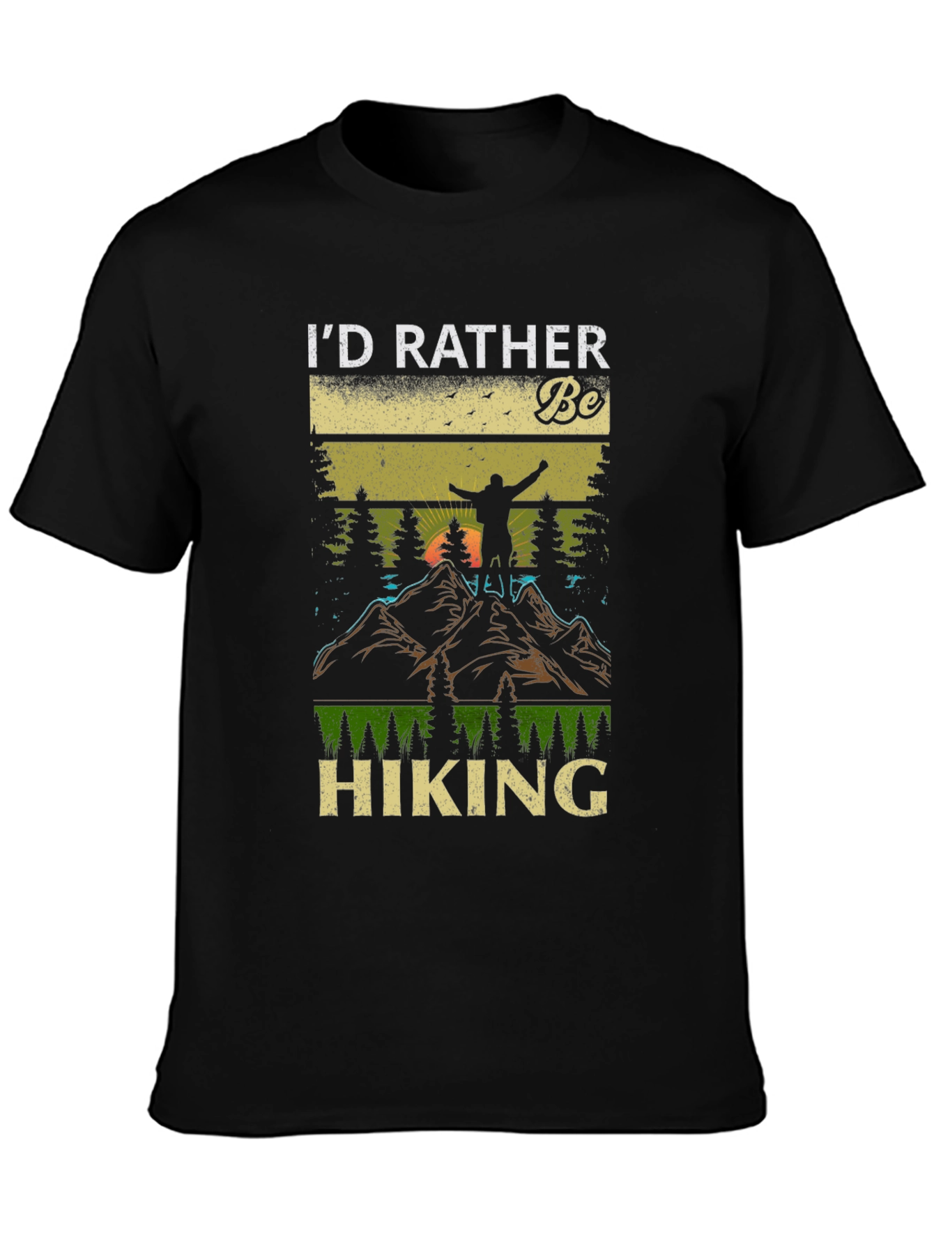 Id Rather Be Hiking T-Shirt - Nature Lover Tee