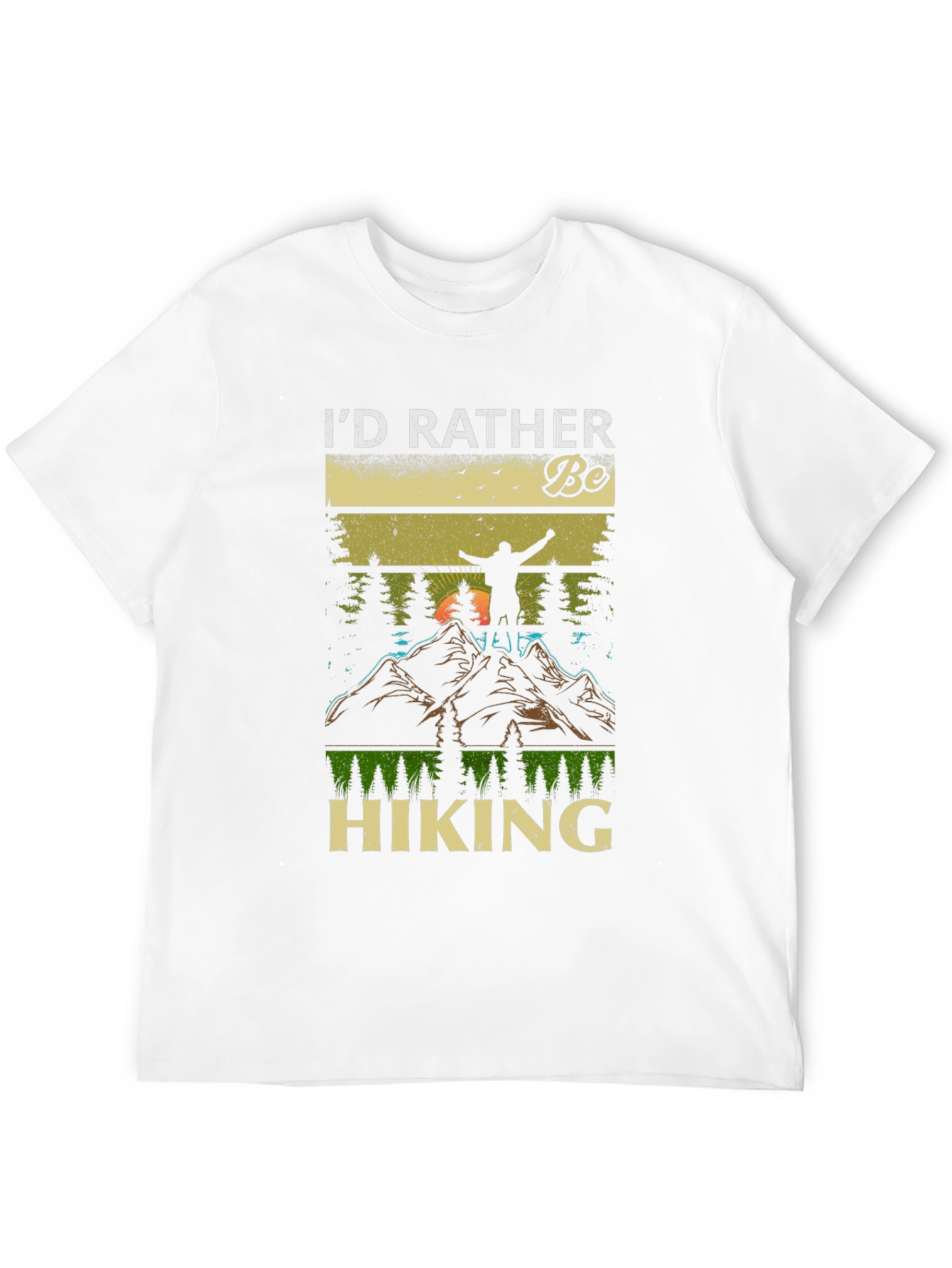Id Rather Be Hiking T-Shirt - Nature Lover Tee