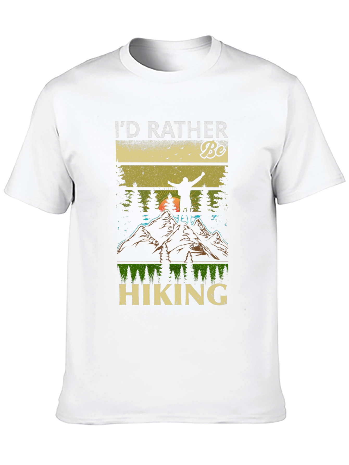 Id Rather Be Hiking T-Shirt - Nature Lover Tee