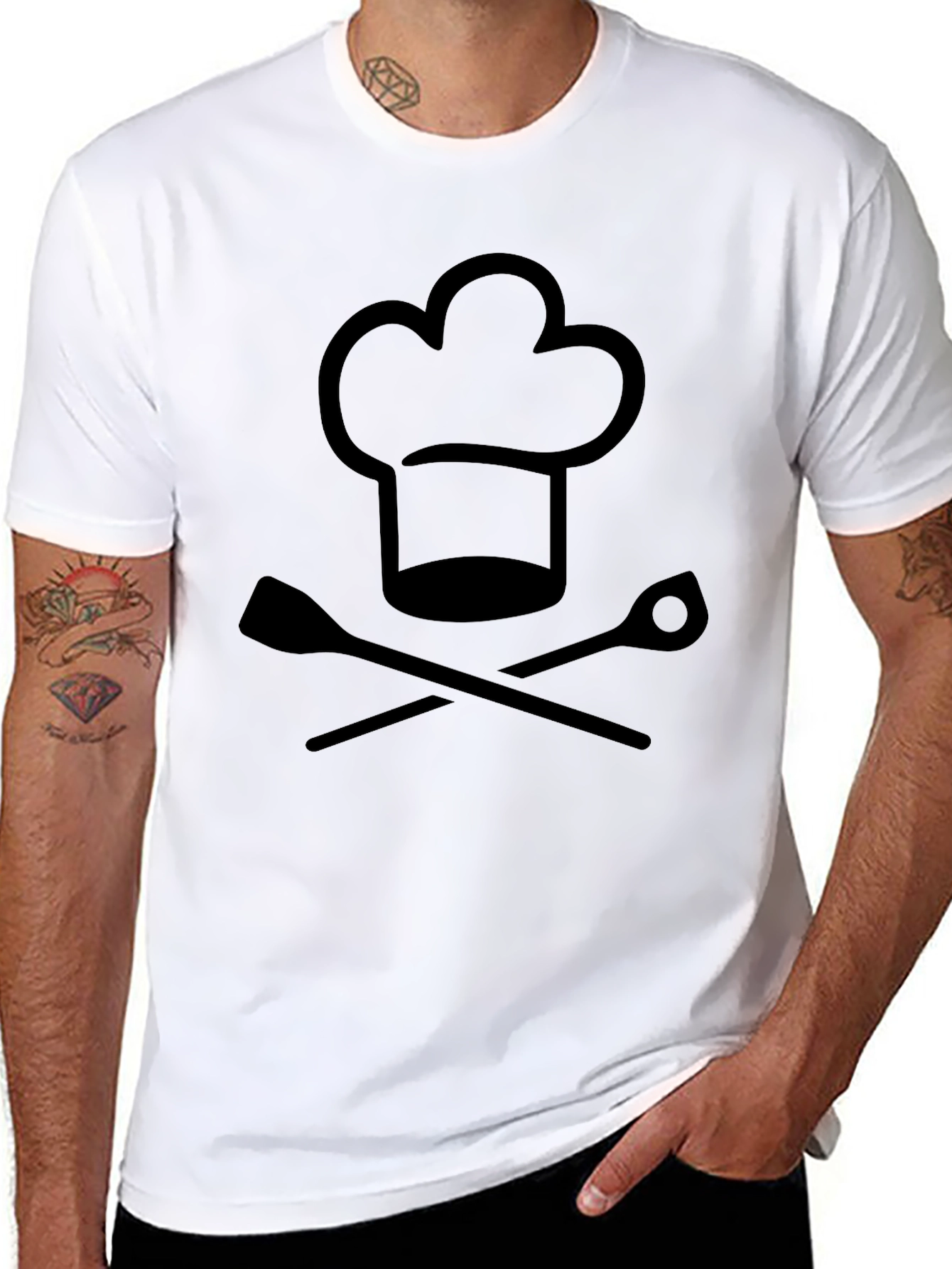 Chef Hat & Spoon T-Shirt - Culinary Crew Apparel