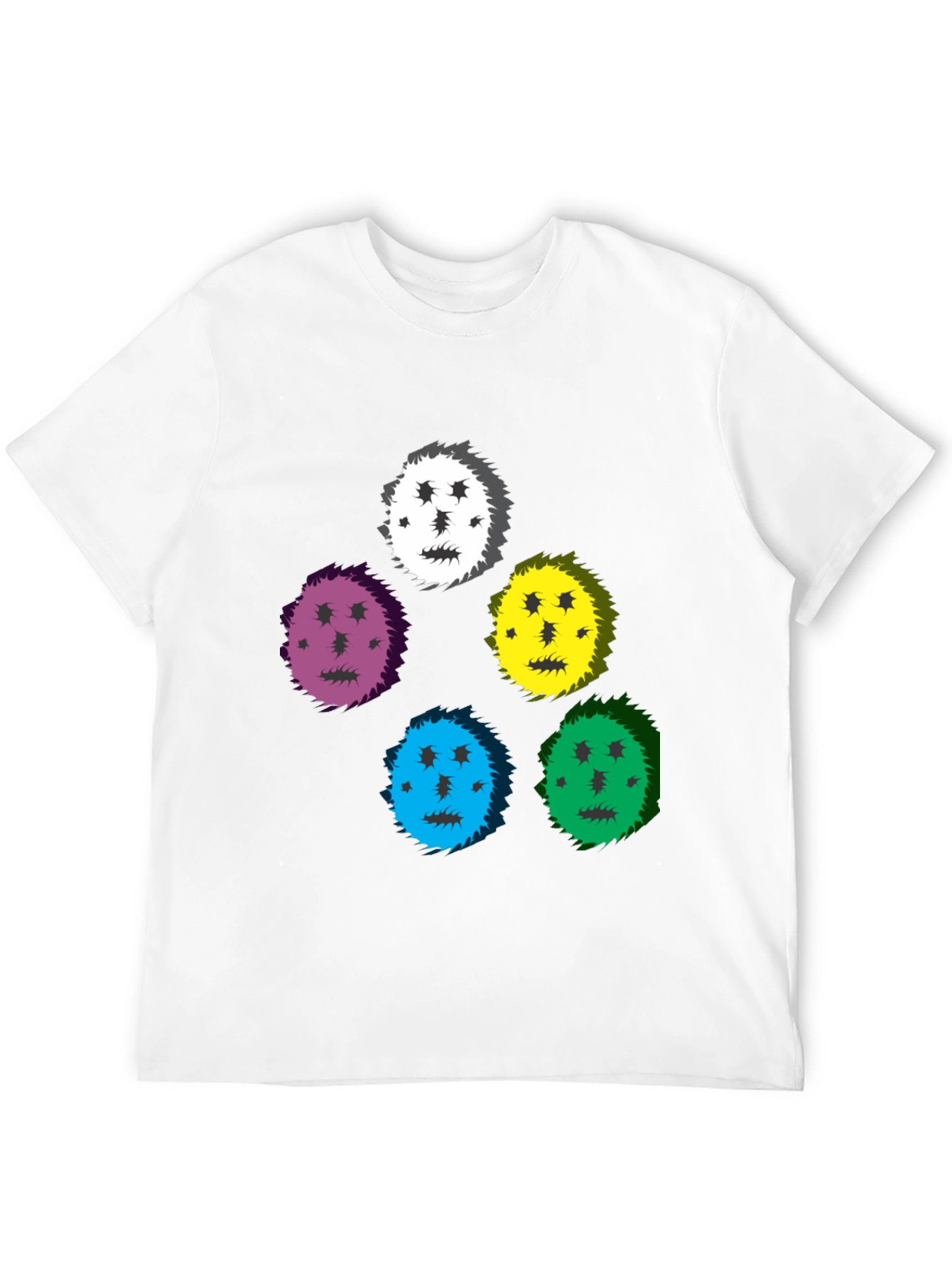 Funky Faces Black T-Shirt