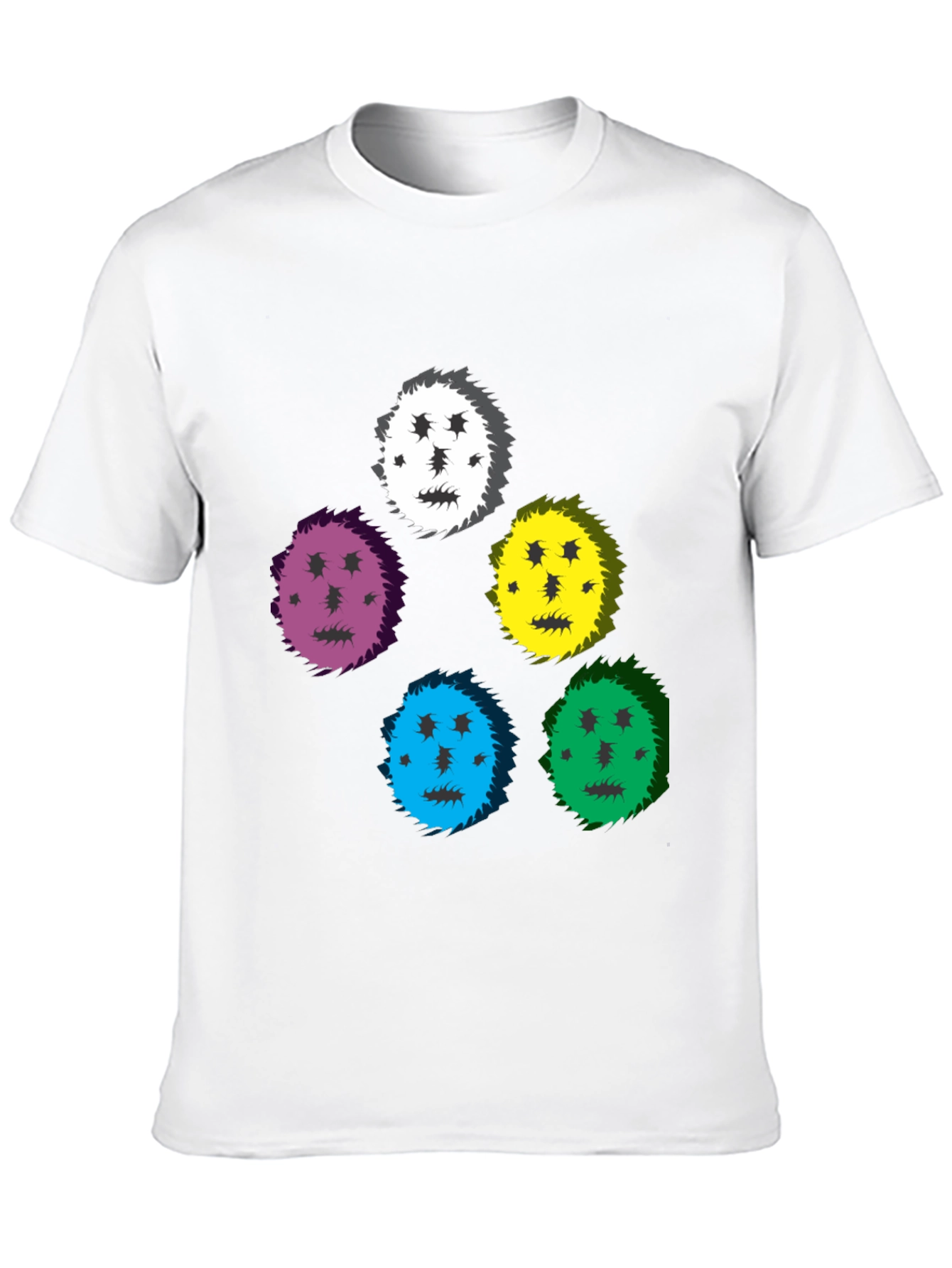 Funky Faces Black T-Shirt