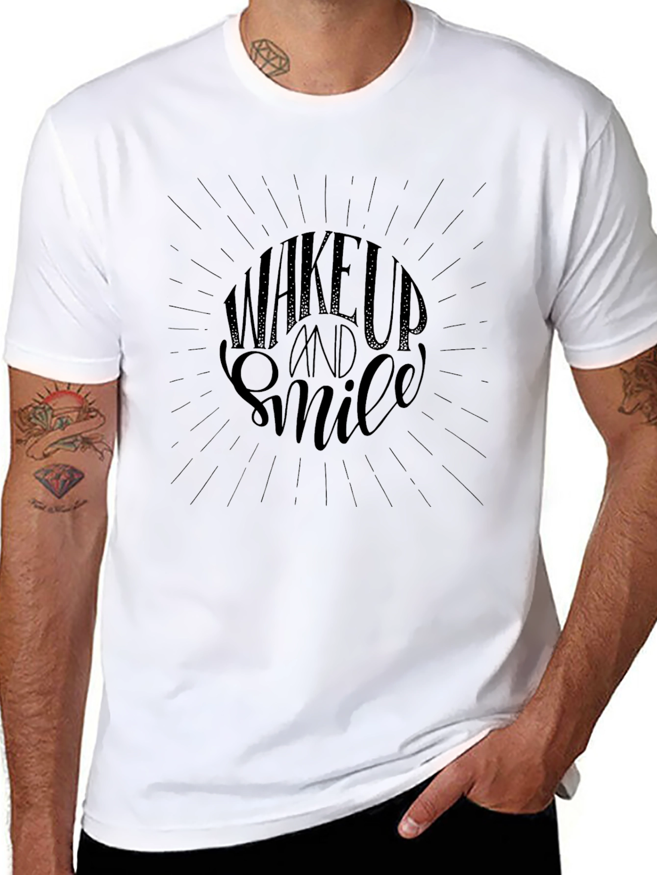 Wake Up and Smile Graphic Tee