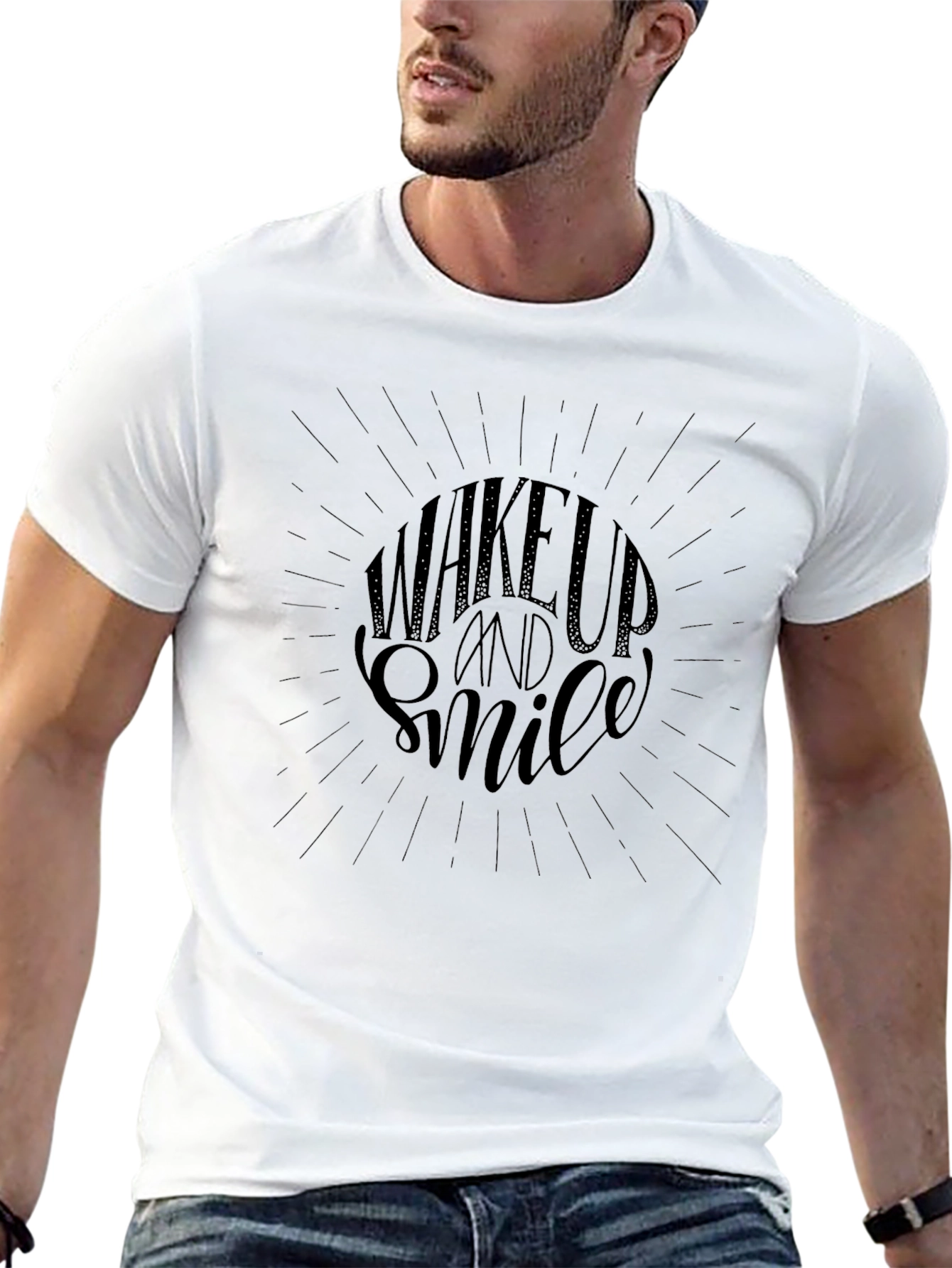 Wake Up and Smile Graphic Tee