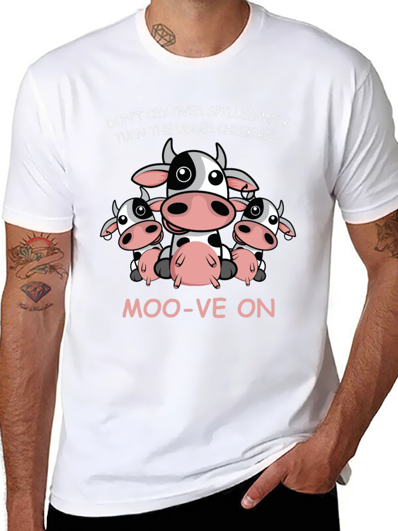 Cow Lovers T-Shirt: Dont Cry Over Spilled Milk