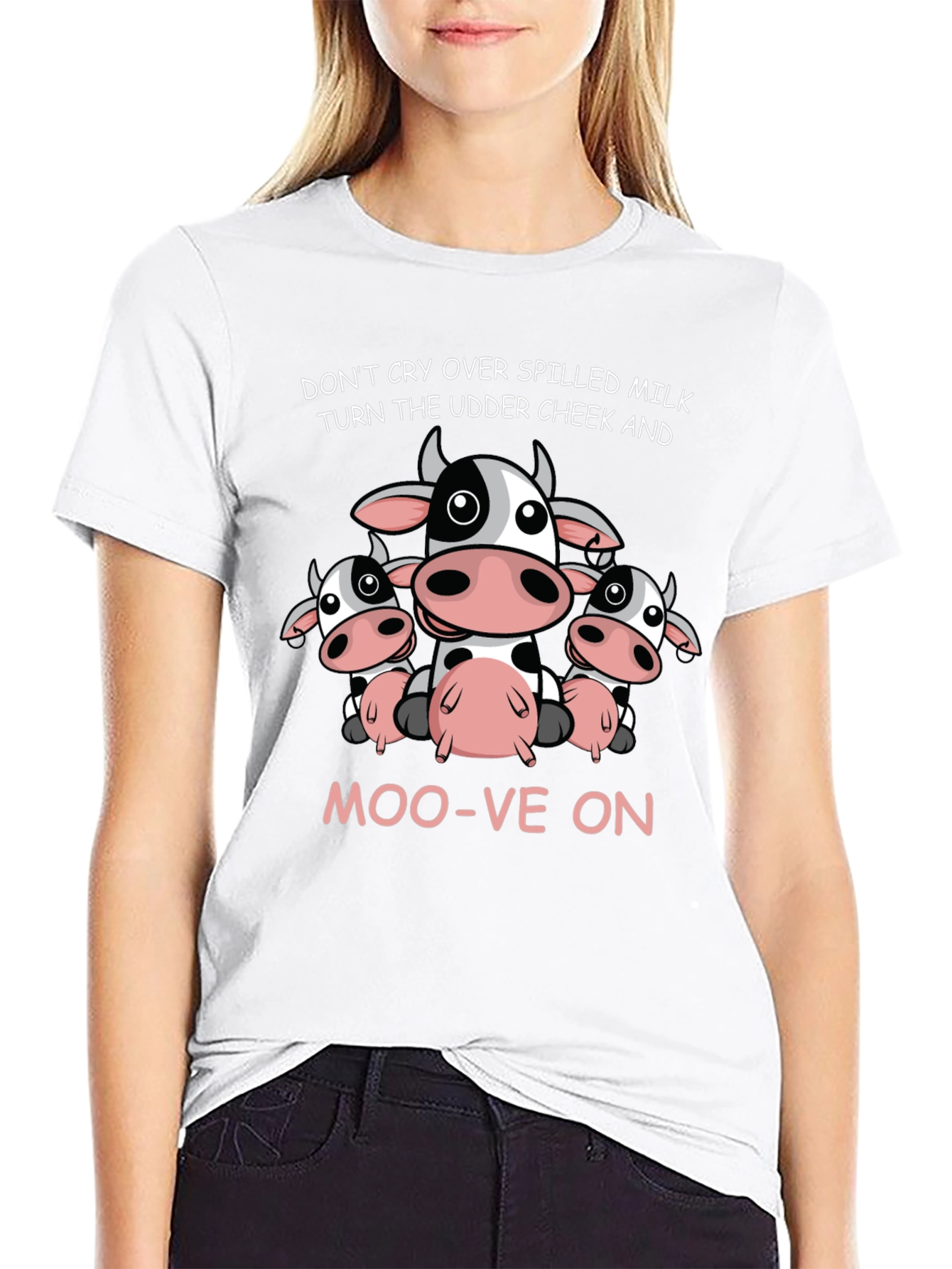 Cow Lovers T-Shirt: Dont Cry Over Spilled Milk