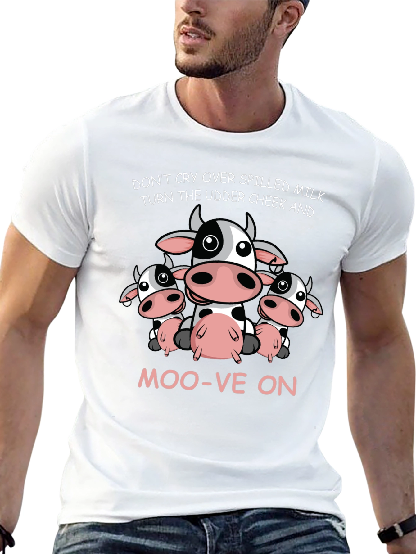 Cow Lovers T-Shirt: Dont Cry Over Spilled Milk