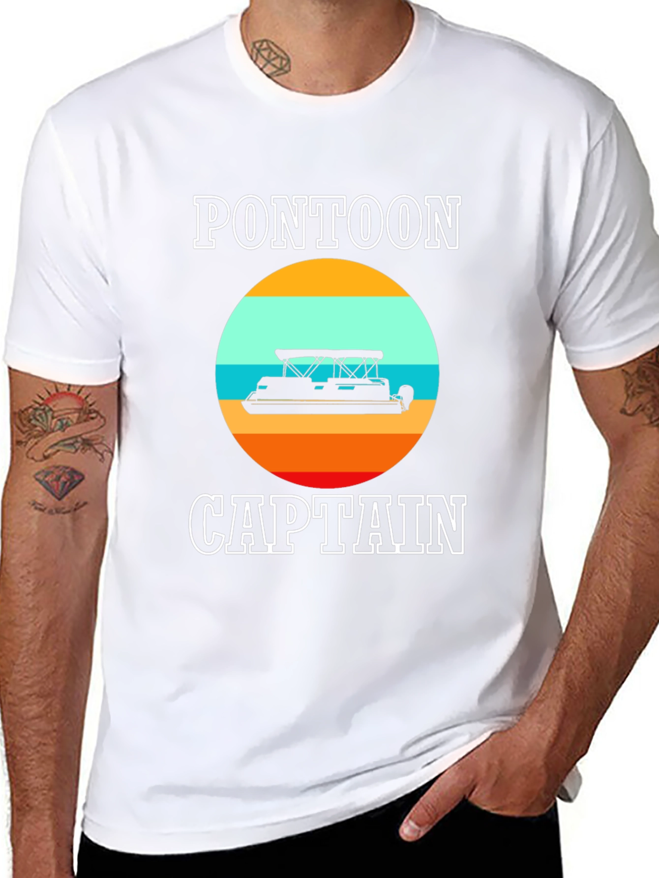 Pontoon Captain T-Shirt - Boating Apparel