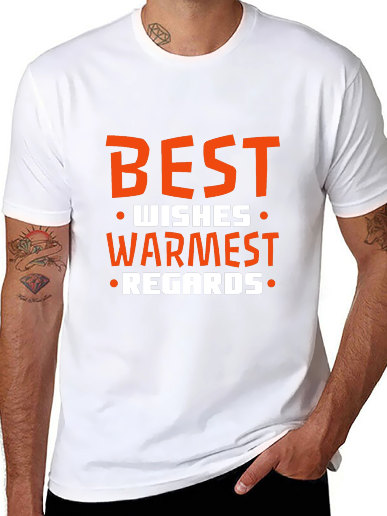 Best Wishes Graphic T-Shirt - Soft Cotton Blend