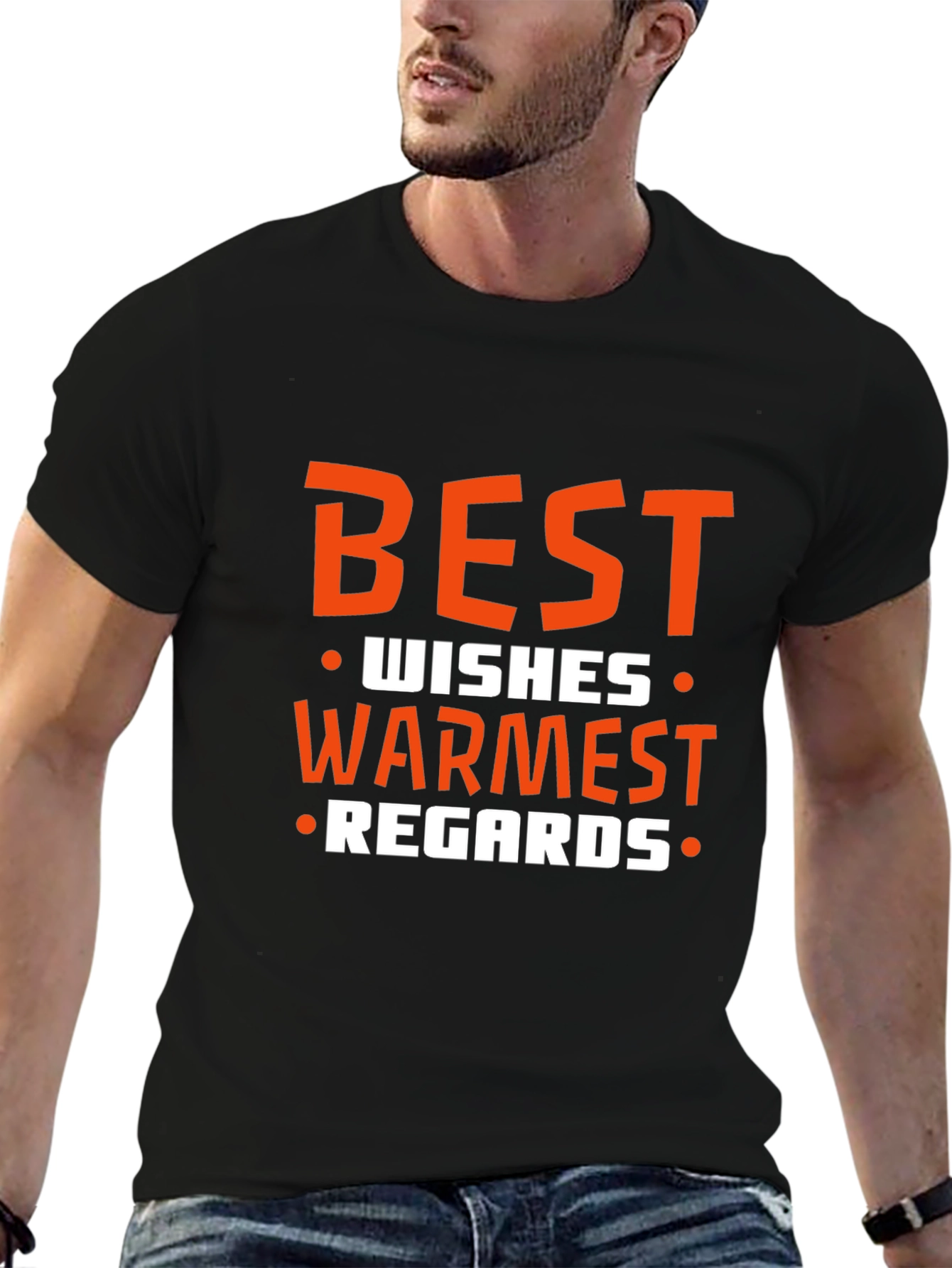Best Wishes Graphic T-Shirt - Soft Cotton Blend