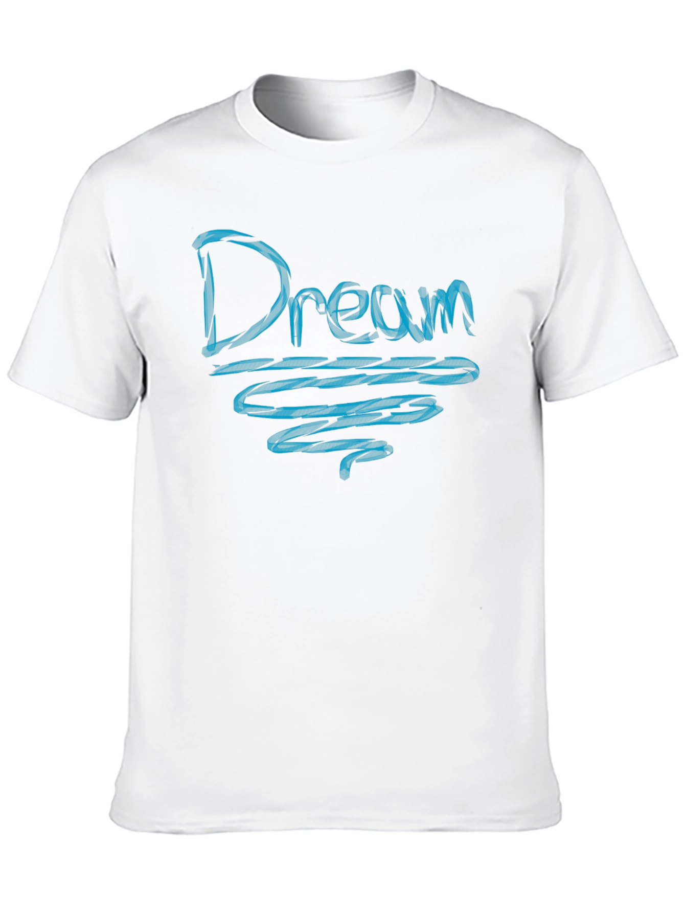 Dream Graphic Tee - Blue Design on Black
