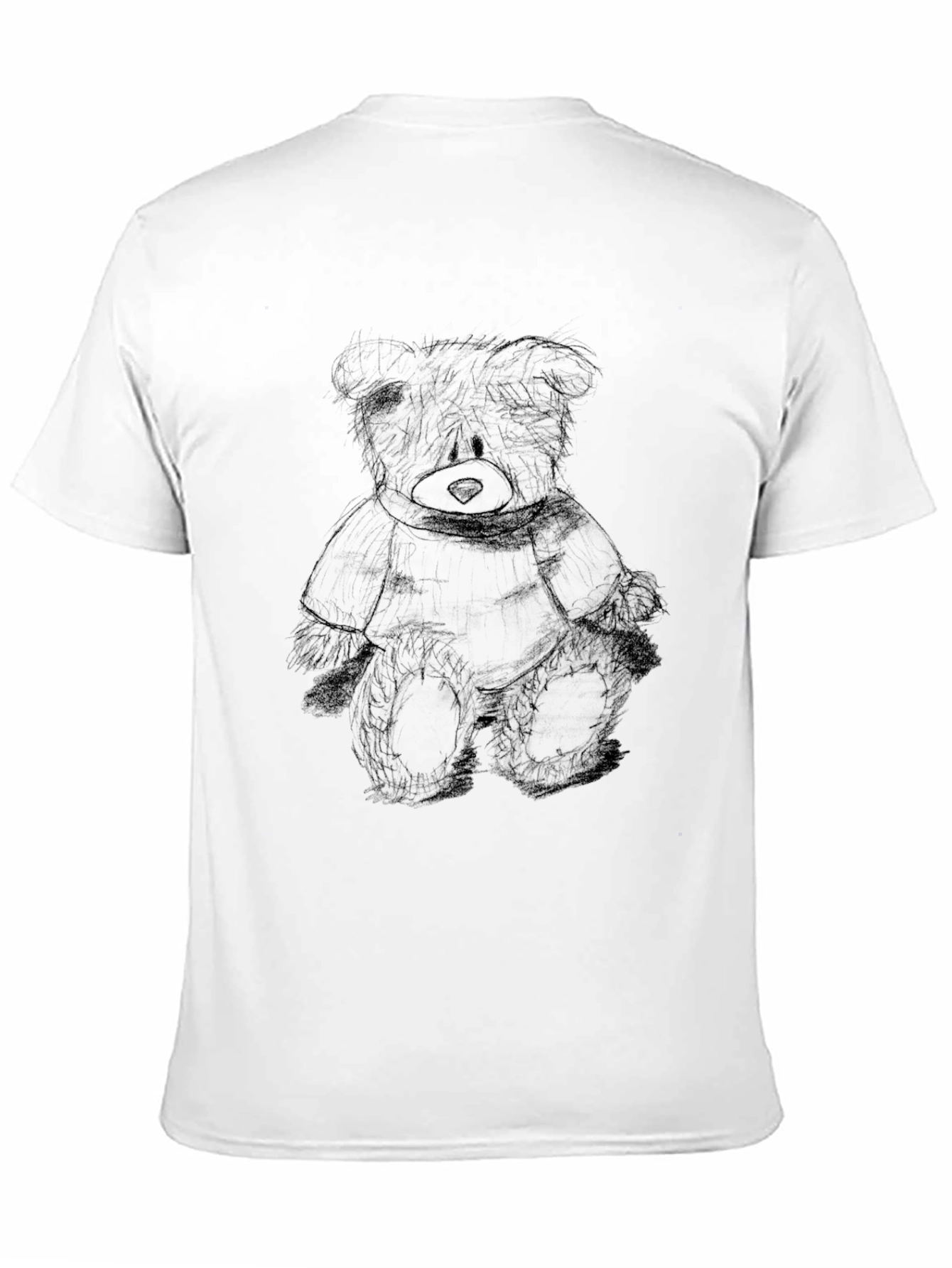 Black Teddy Bear Sketch Tee