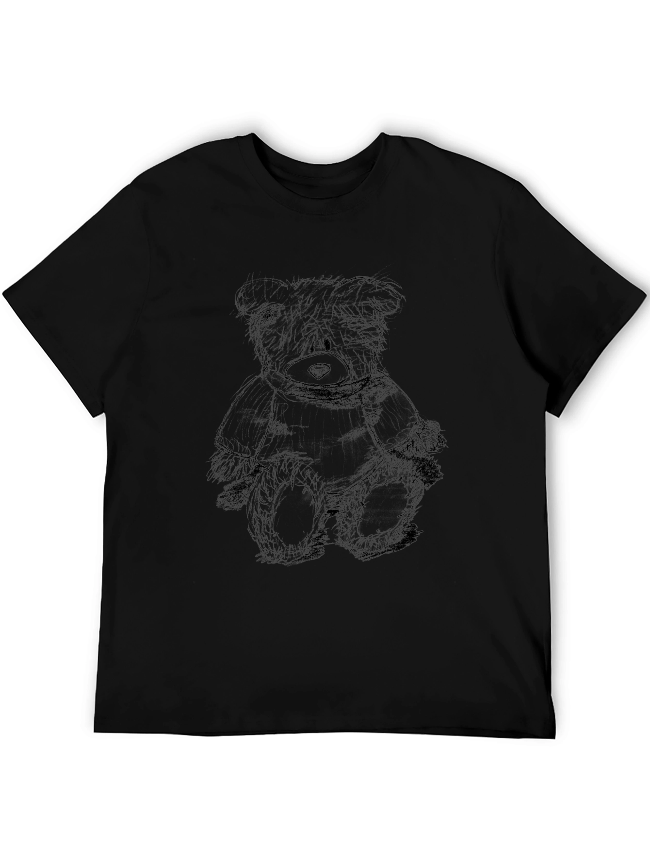 Black Teddy Bear Sketch Tee