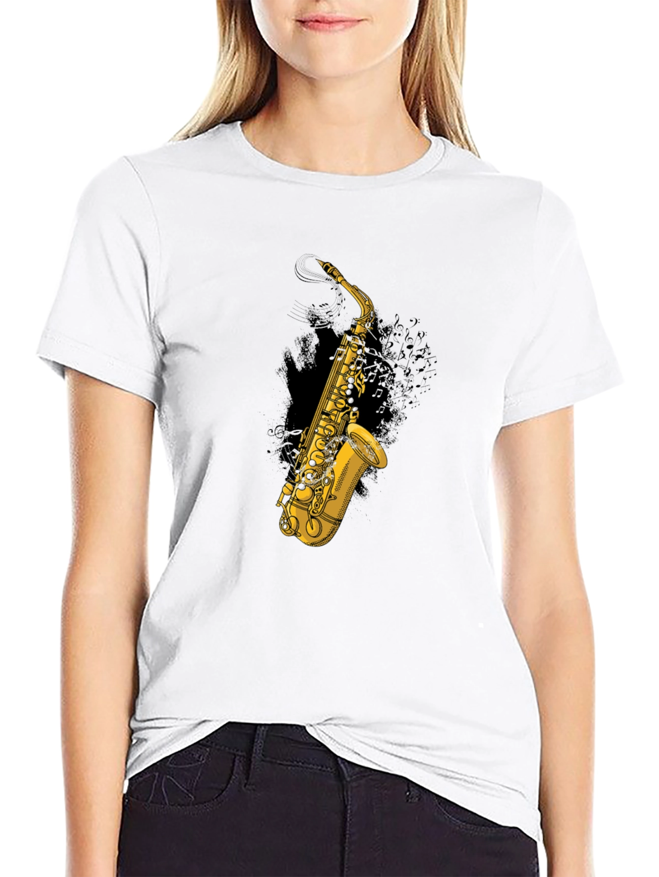 Saxophone Graphic T-Shirt