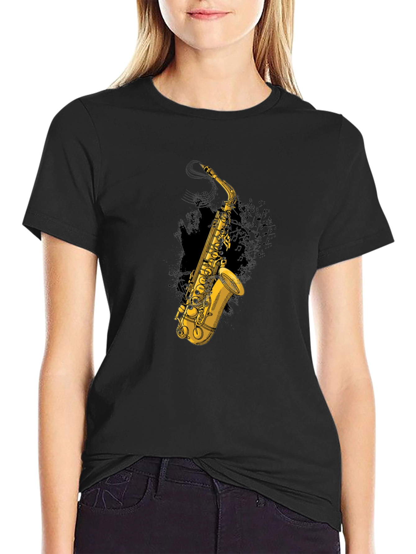 Saxophone Graphic T-Shirt