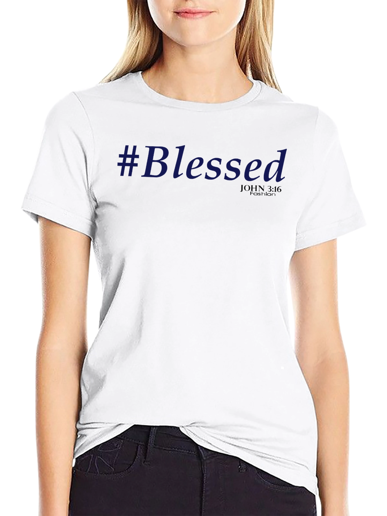 #Blessed Graphic T-Shirt - Christian Inspired Fashion