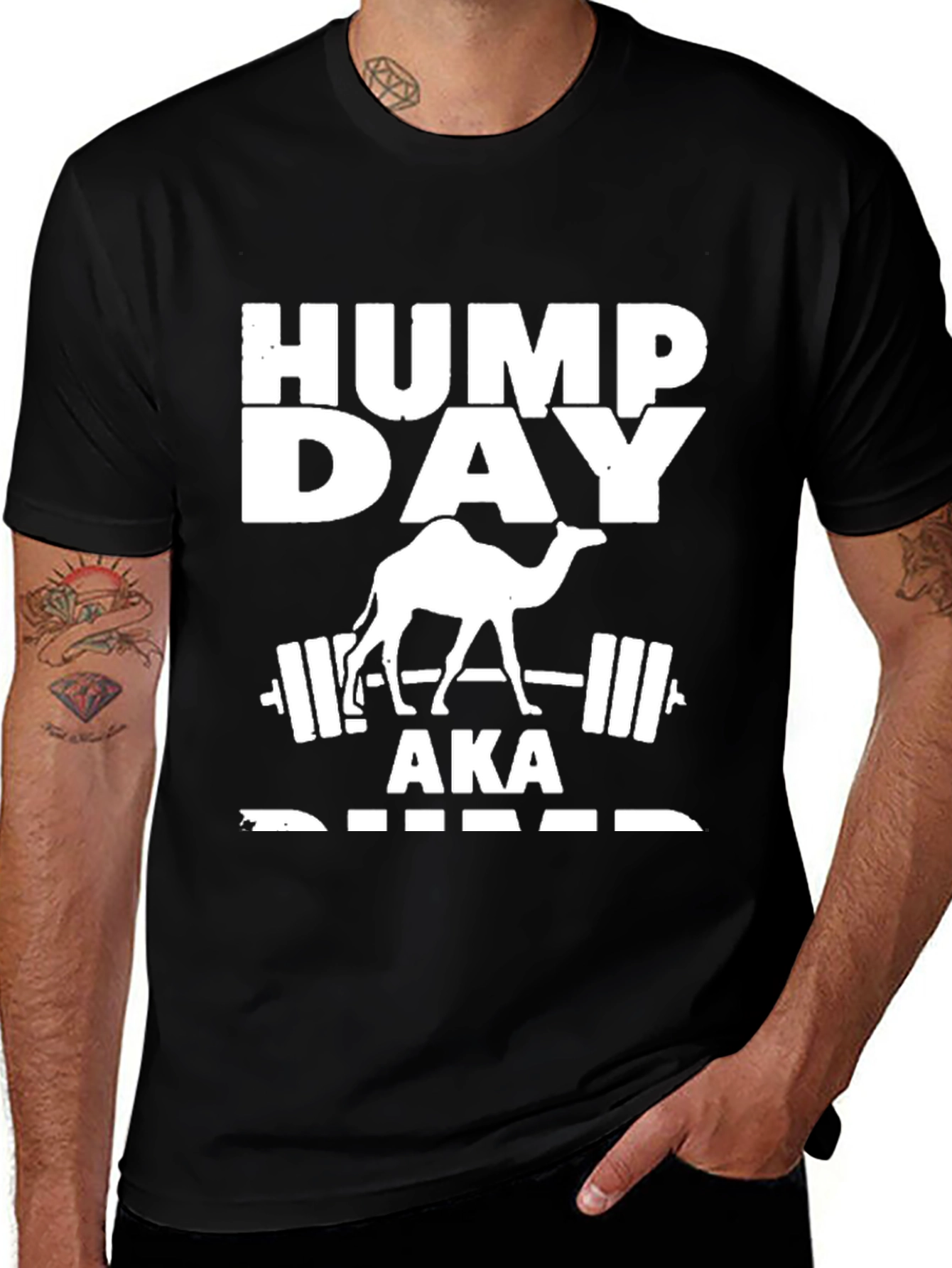 Hump Day Camel Weightlifting T-Shirt