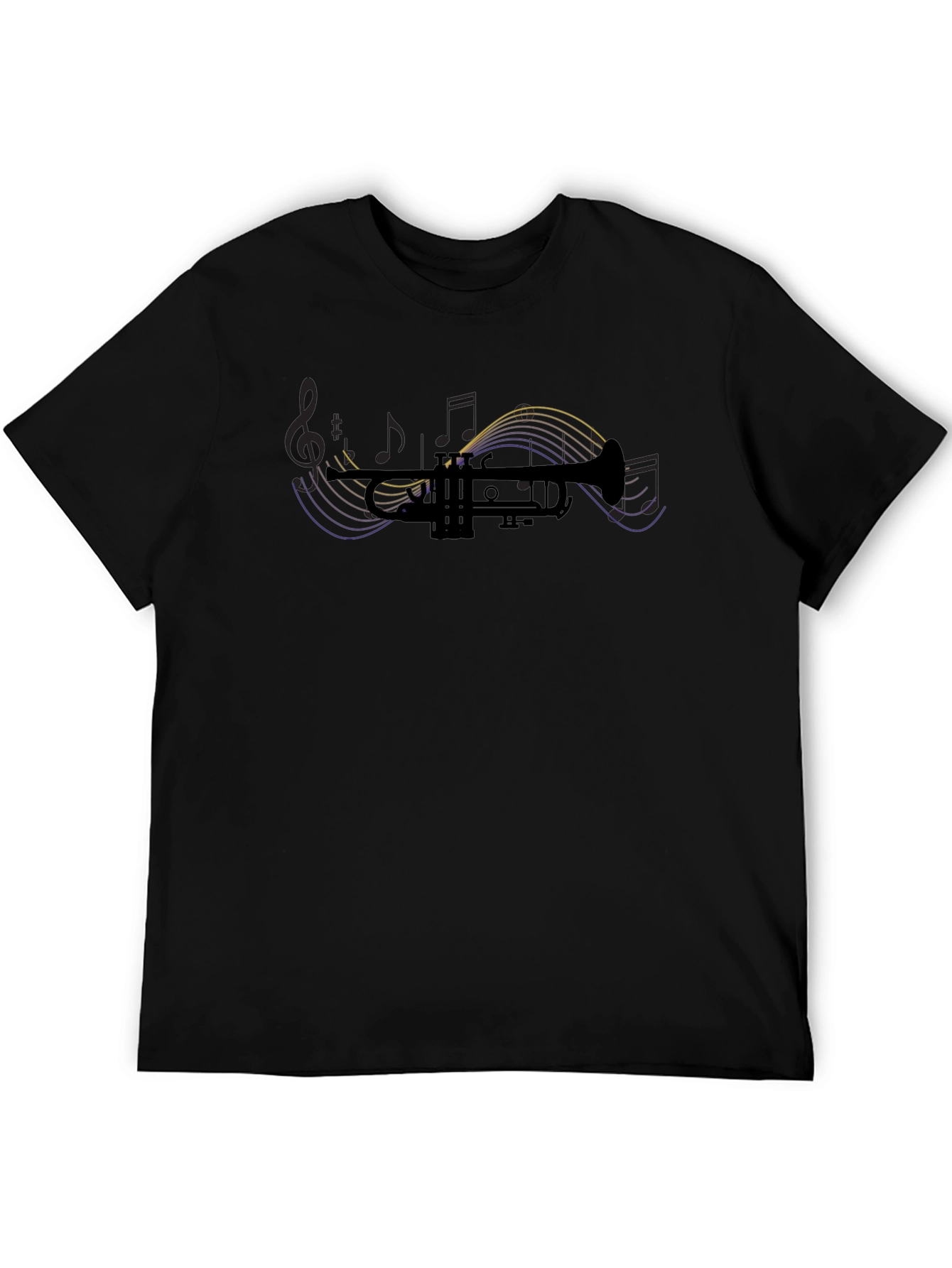 Trumpet Graphic Tee - Musical Instrument Design