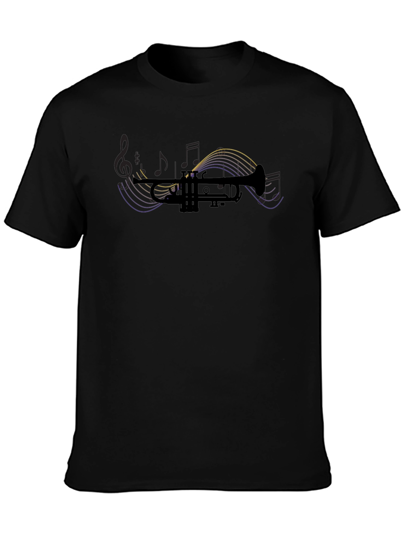 Trumpet Graphic Tee - Musical Instrument Design