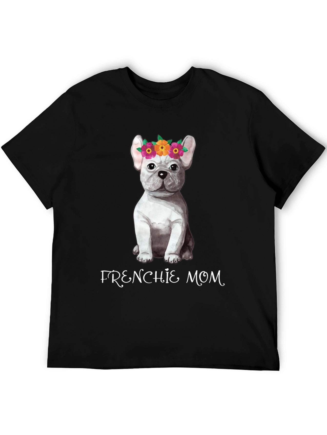 Frenchie Mom Dog T-Shirt - Black