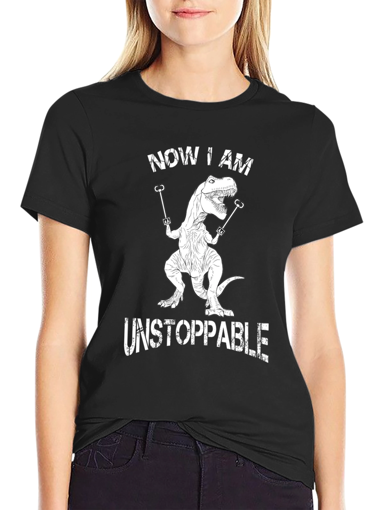 Unstoppable T-Rex Graphic Tee - Funny Dinosaur Shirt