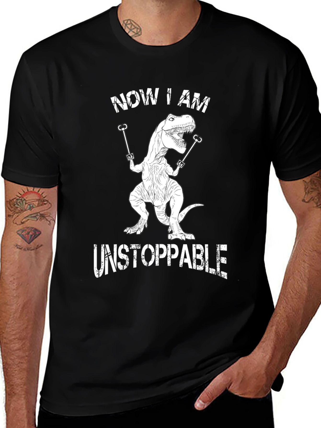 Unstoppable T-Rex Graphic Tee - Funny Dinosaur Shirt