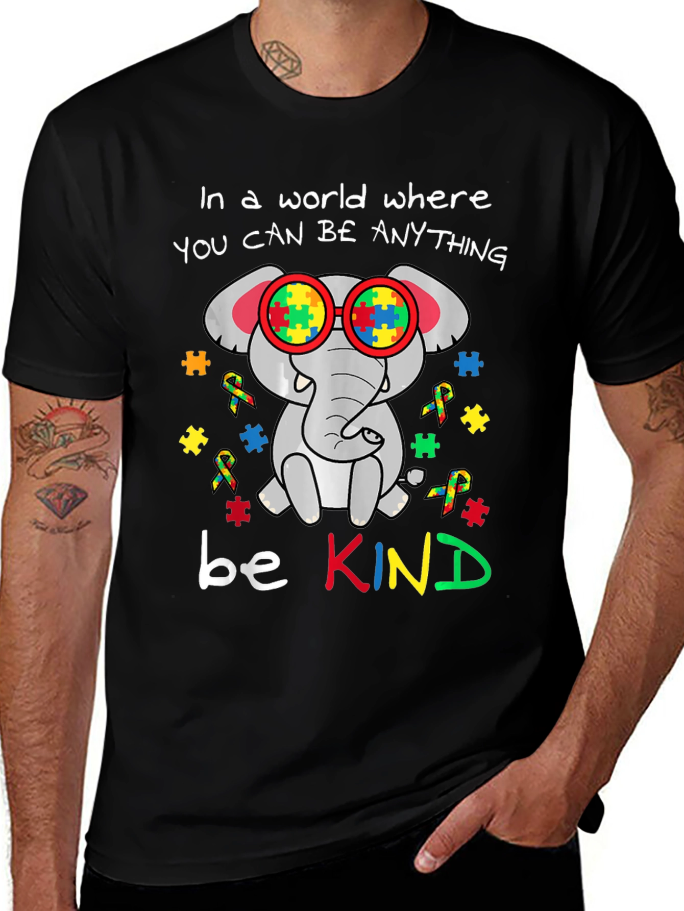 Be Kind Autism Awareness Graphic Tee