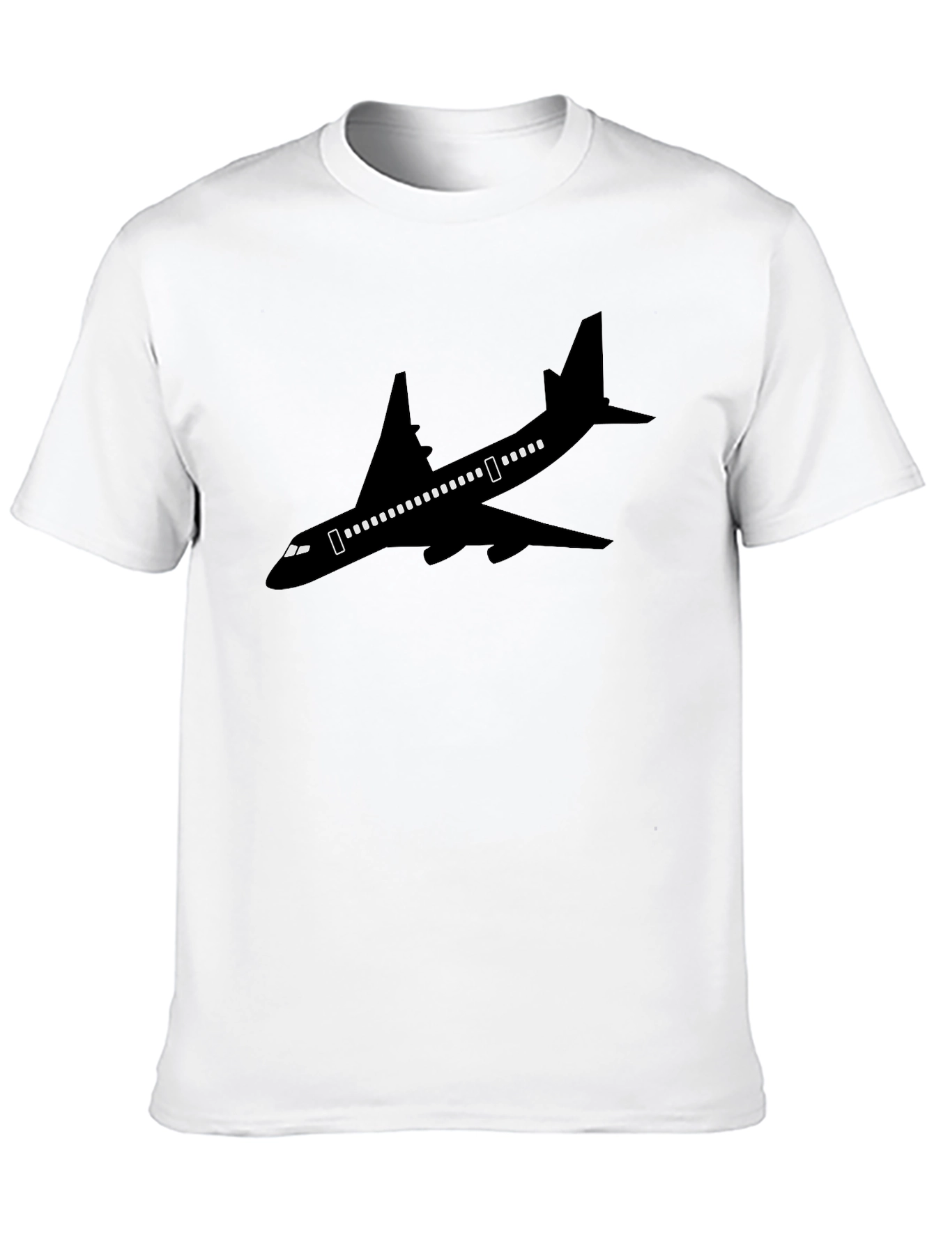 Airplane Silhouette T-Shirt - Black