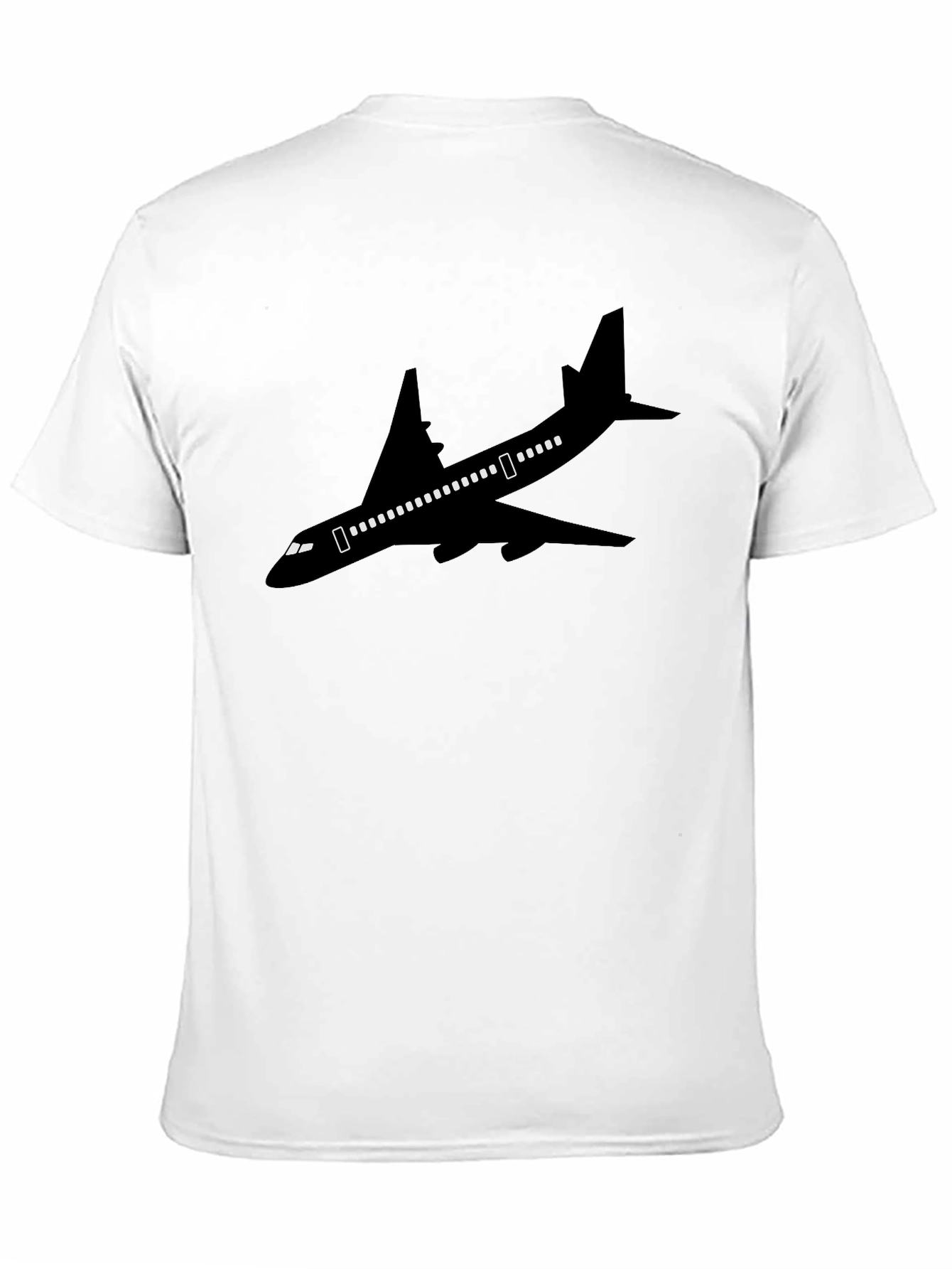 Airplane Silhouette T-Shirt - Black