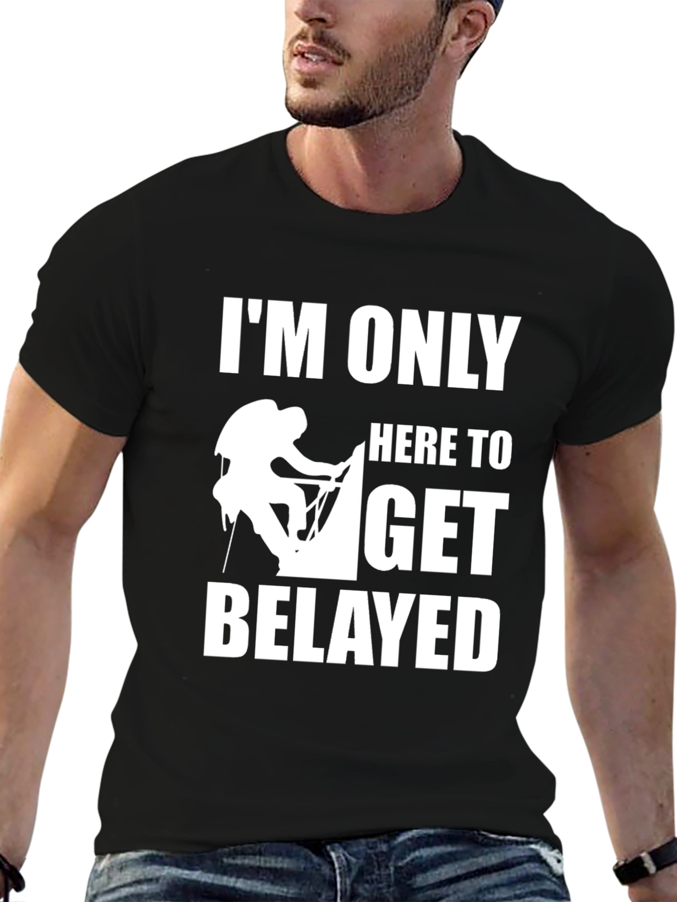 Climbing T-Shirt: Belayed Graphic Tee