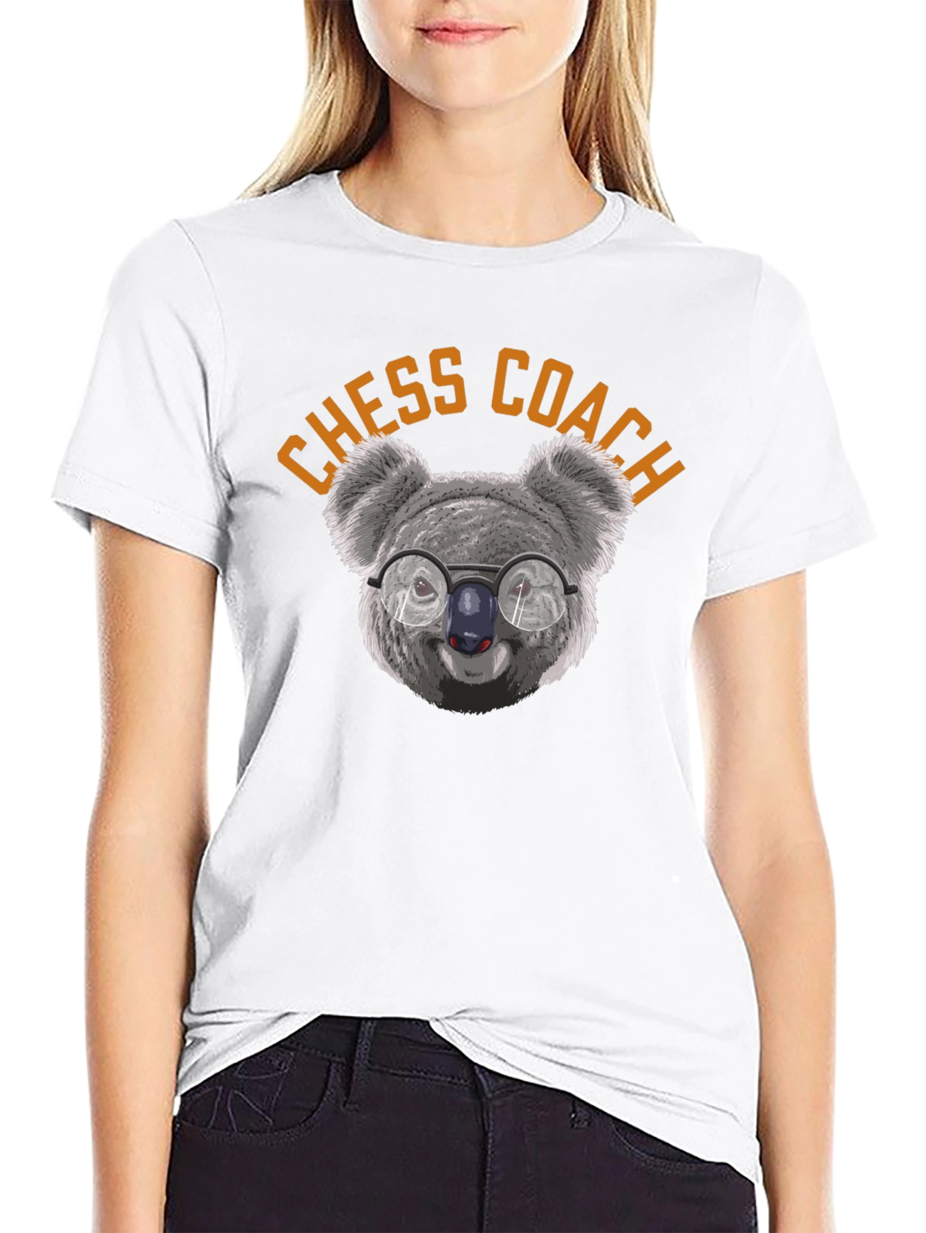 Chess Coach Koala T-Shirt - Smart & Funny Design