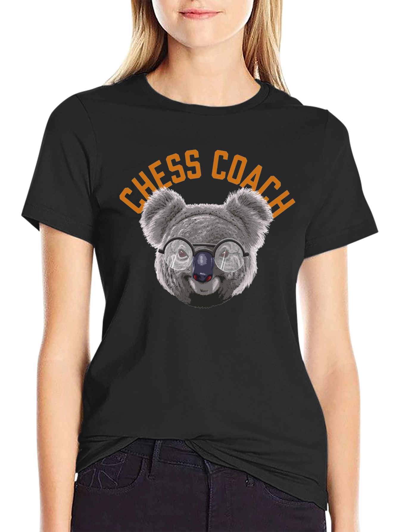 Chess Coach Koala T-Shirt - Smart & Funny Design