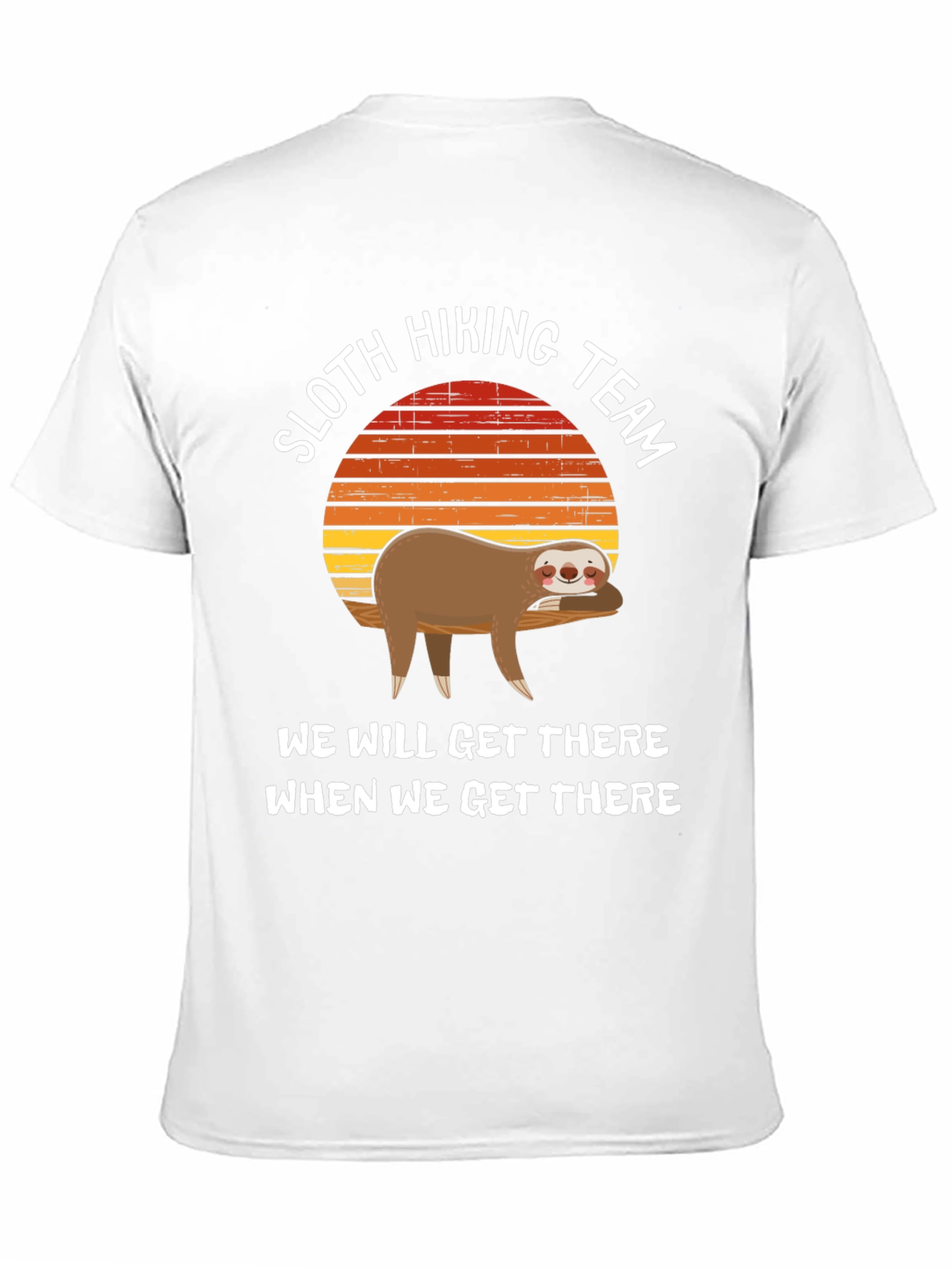 Sloth Hiking Team T-Shirt - Relaxed Adventure Tee