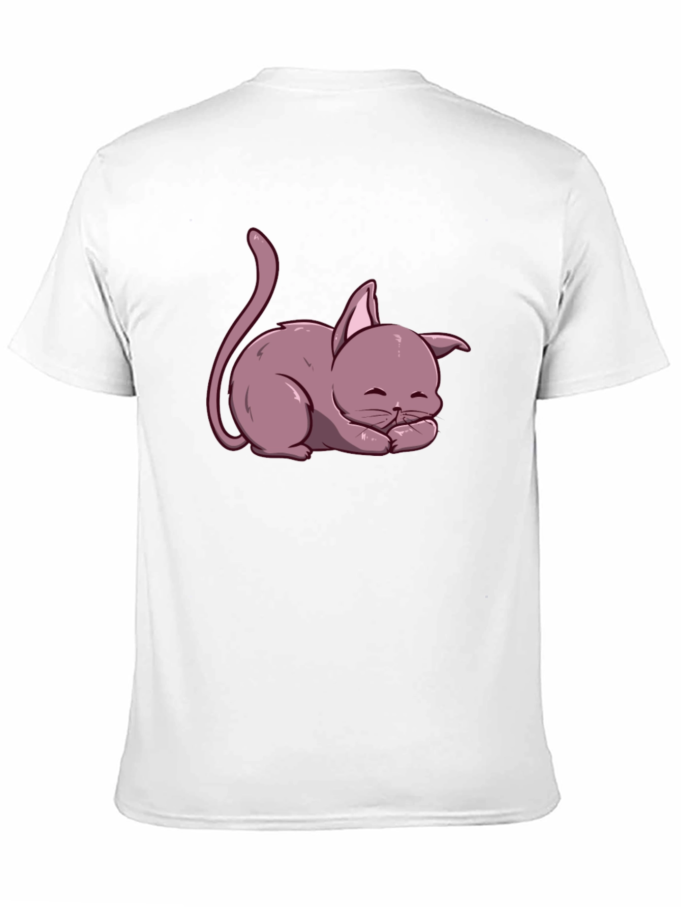 Cute Cartoon Cat T-Shirt - Relaxed Fit