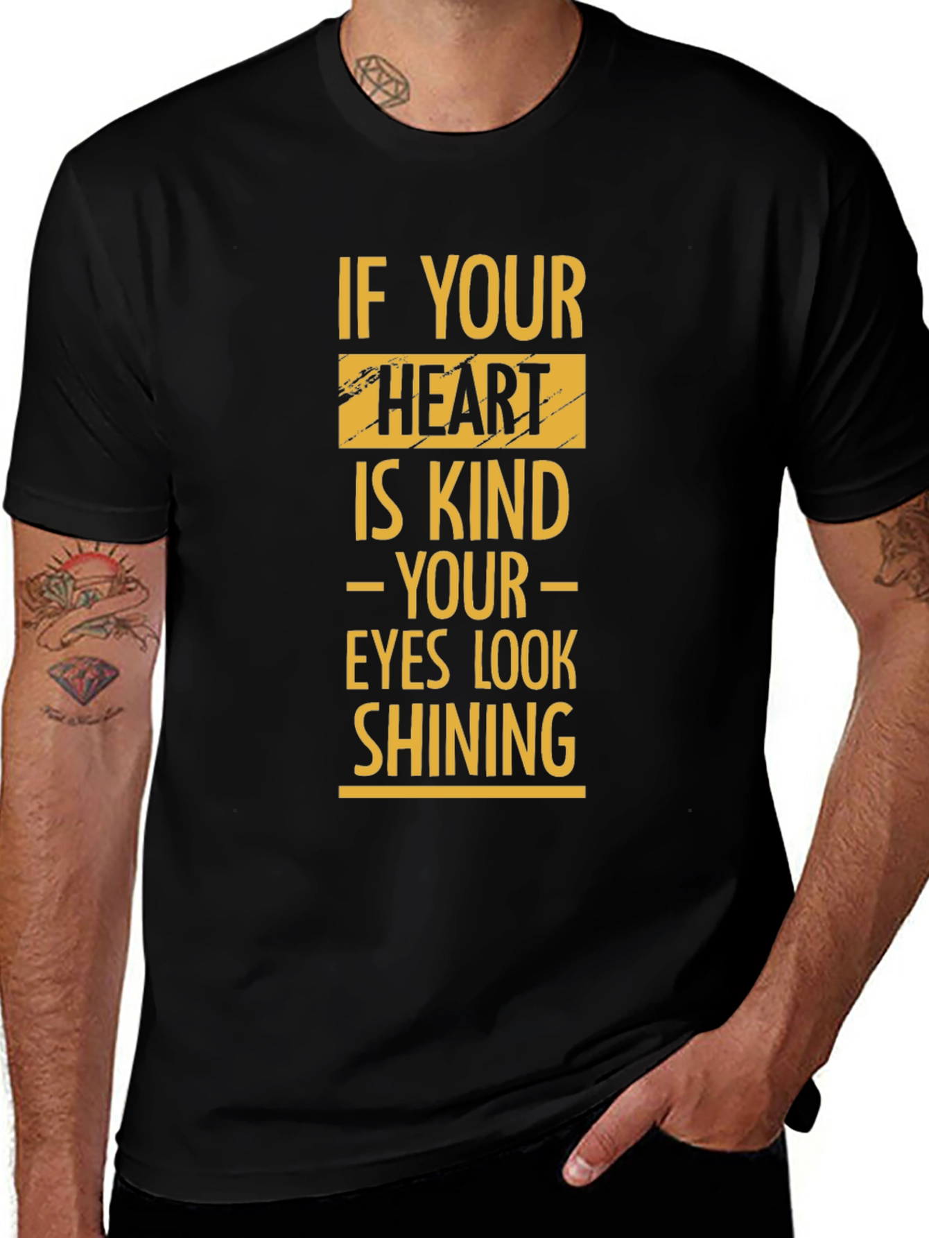 Kind Heart Shining Eyes Graphic Tee