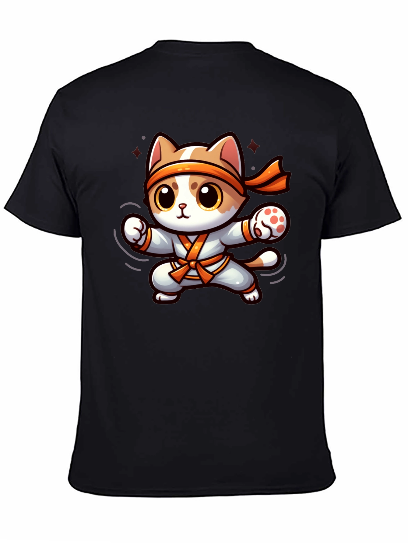 Karate Cat T-Shirt - Black