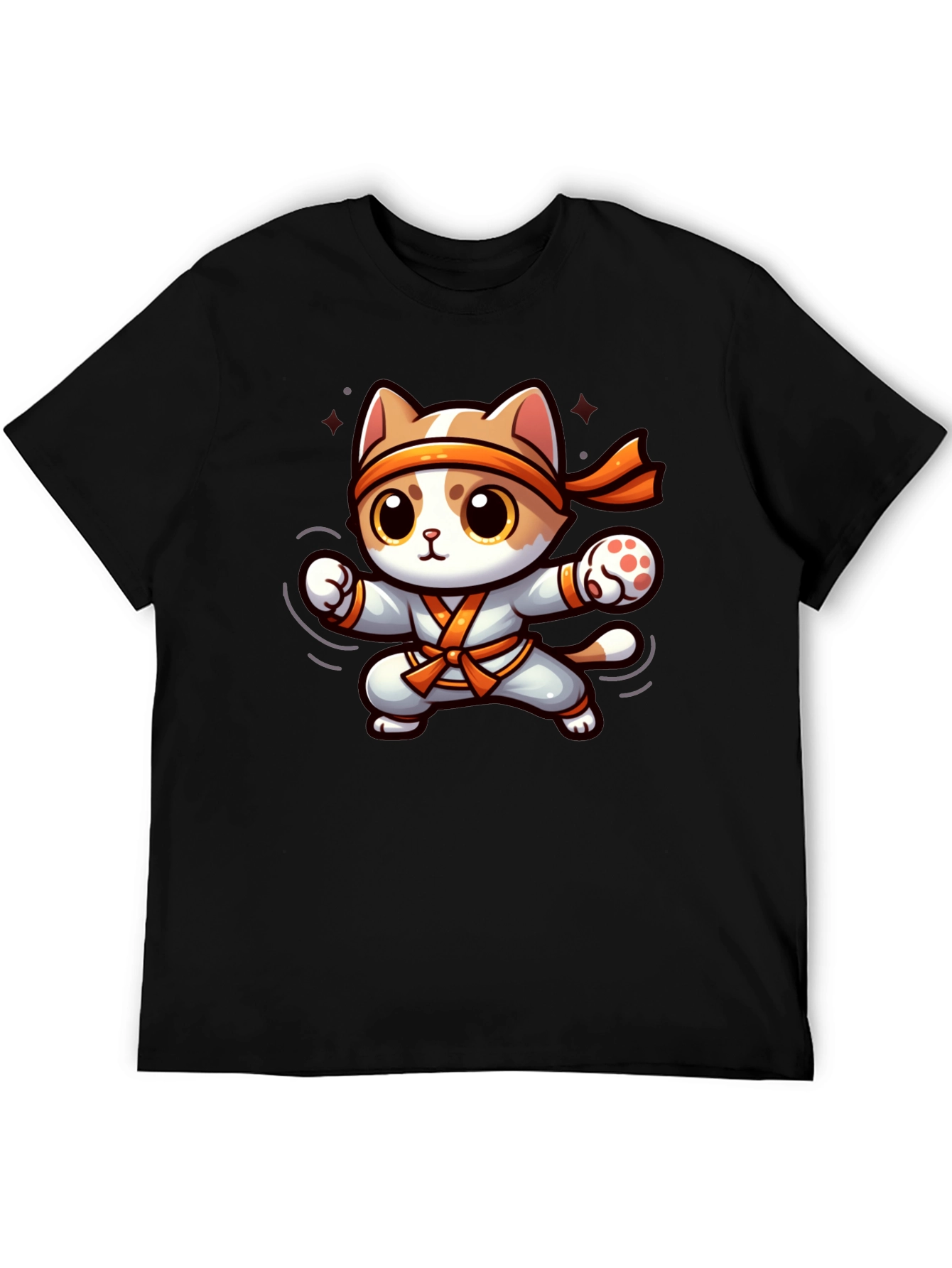 Karate Cat T-Shirt - Black