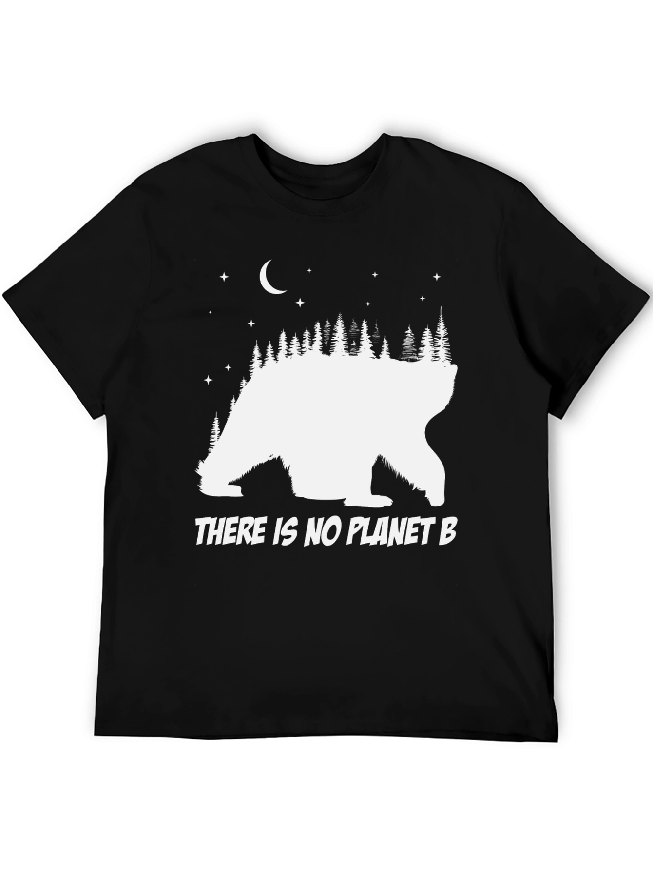 Planet B T-Shirt: Bear & Forest Graphic Tee
