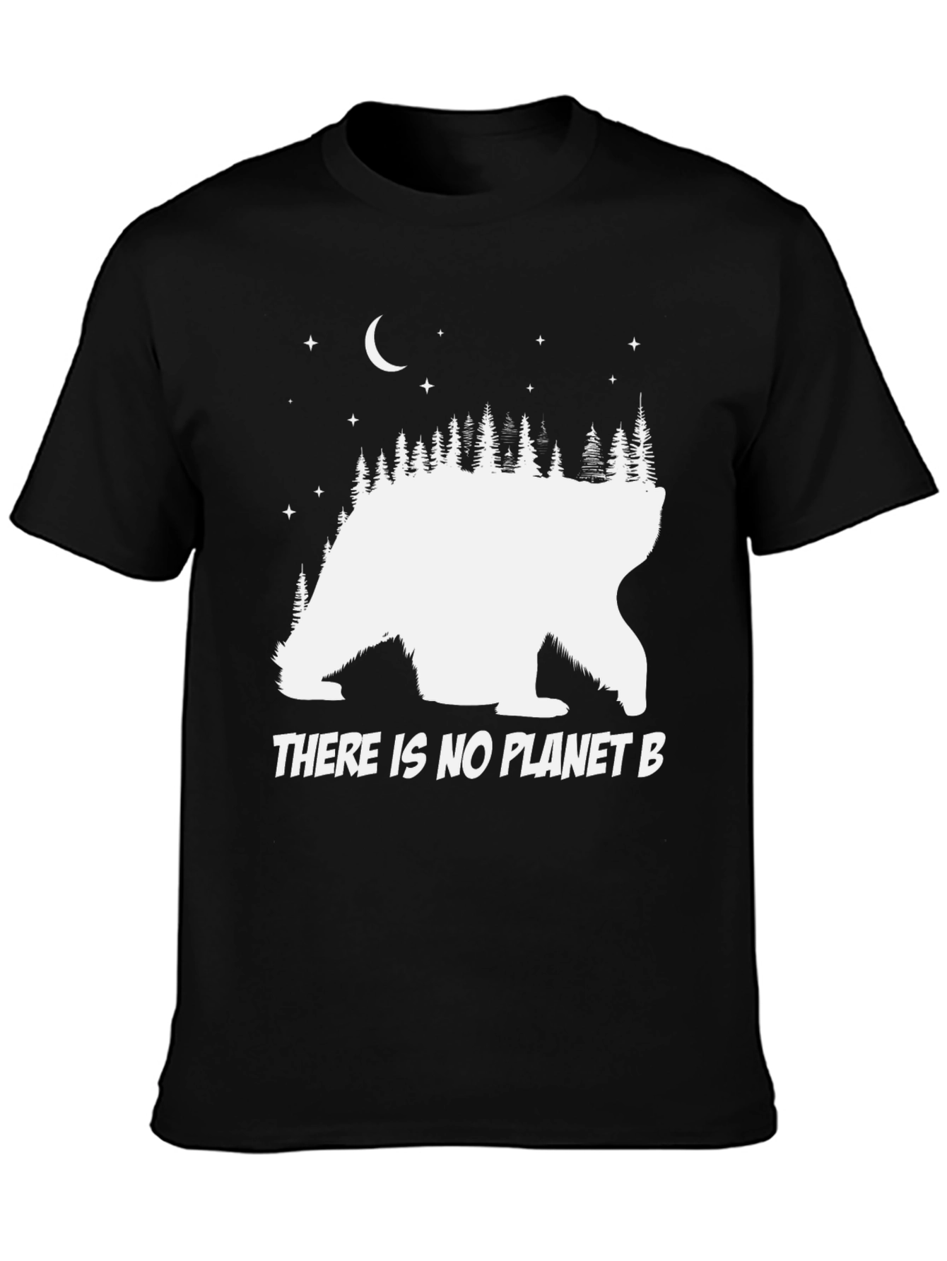 Planet B T-Shirt: Bear & Forest Graphic Tee
