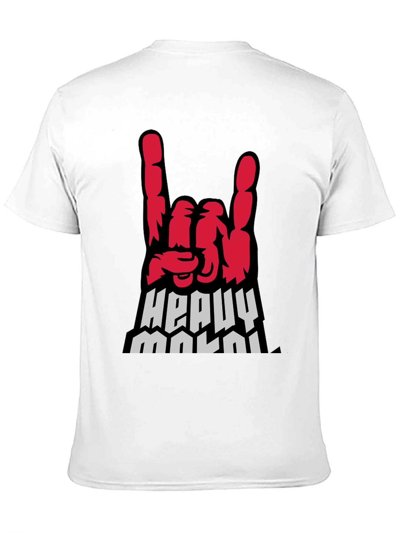 Heavy Metal Hand Sign Graphic Tee - Rock On!