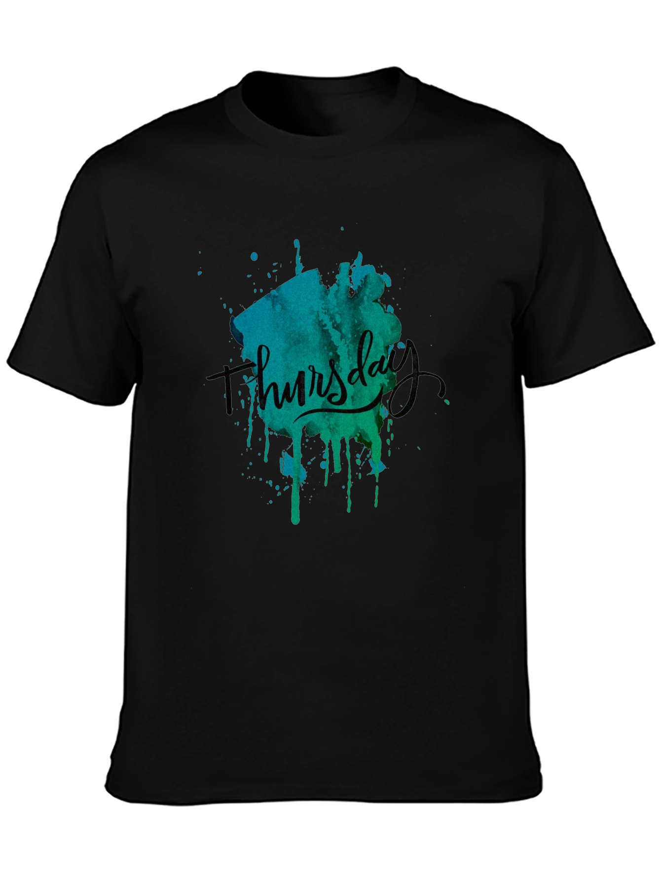 Thursday Graphic Print Black T-Shirt