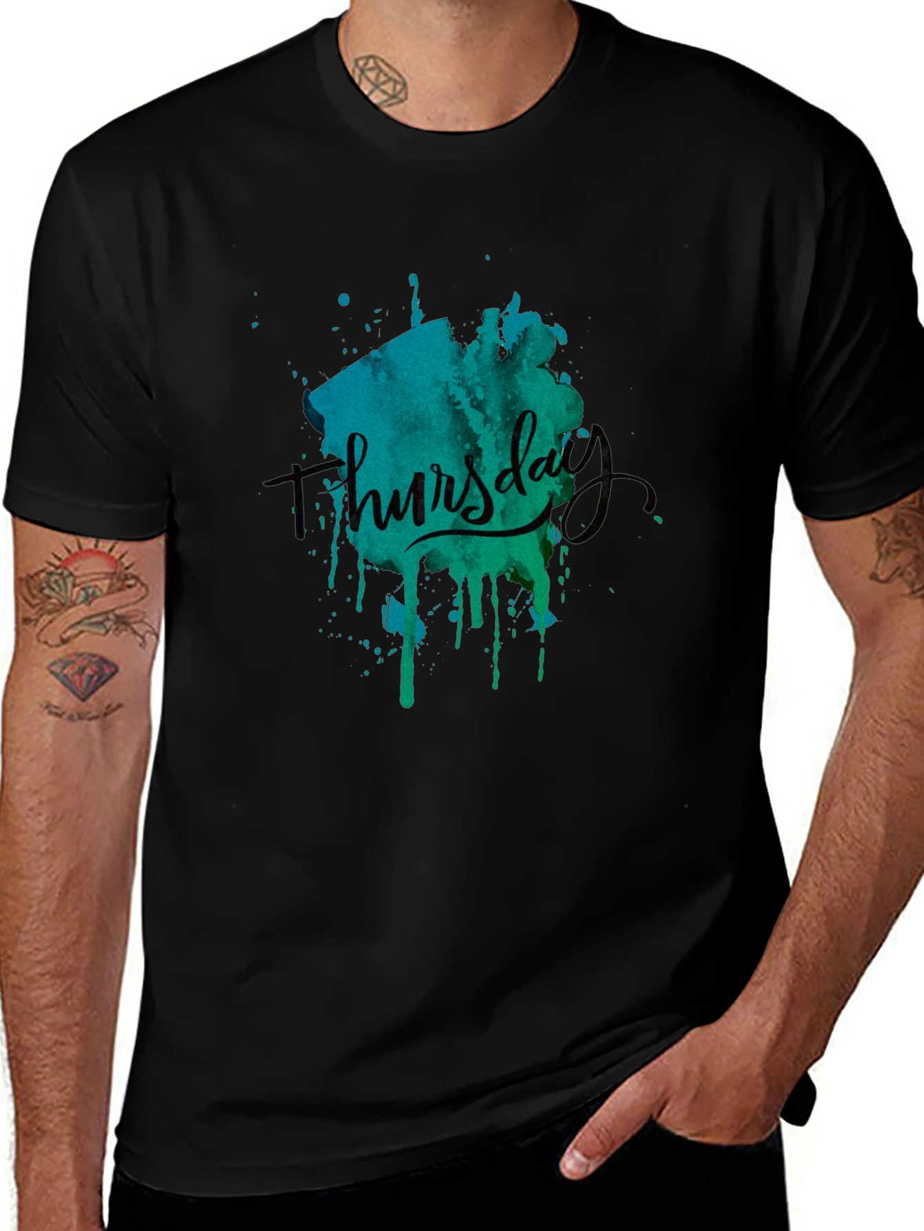 Thursday Graphic Print Black T-Shirt