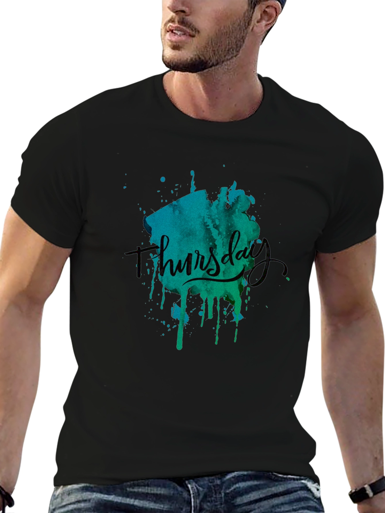 Thursday Graphic Print Black T-Shirt