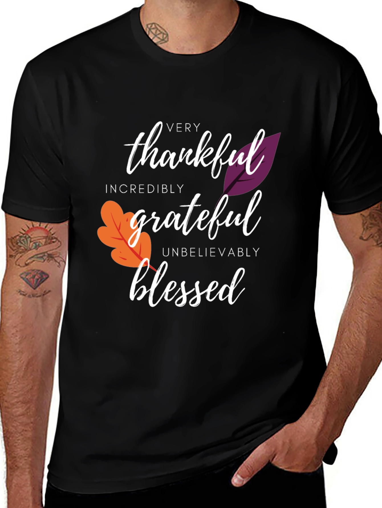 Thankful Grateful Blessed Graphic Tee